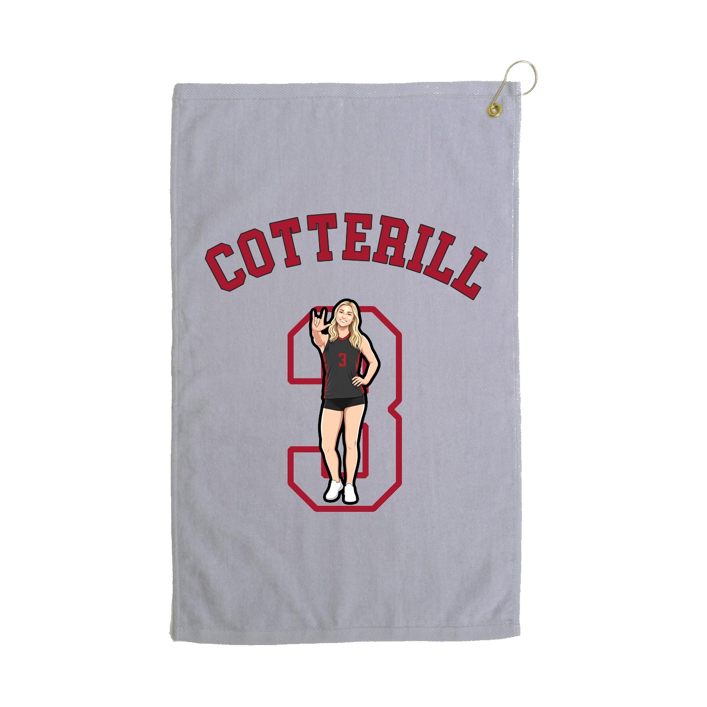Golf Towel — Shirsey Arch in Grey