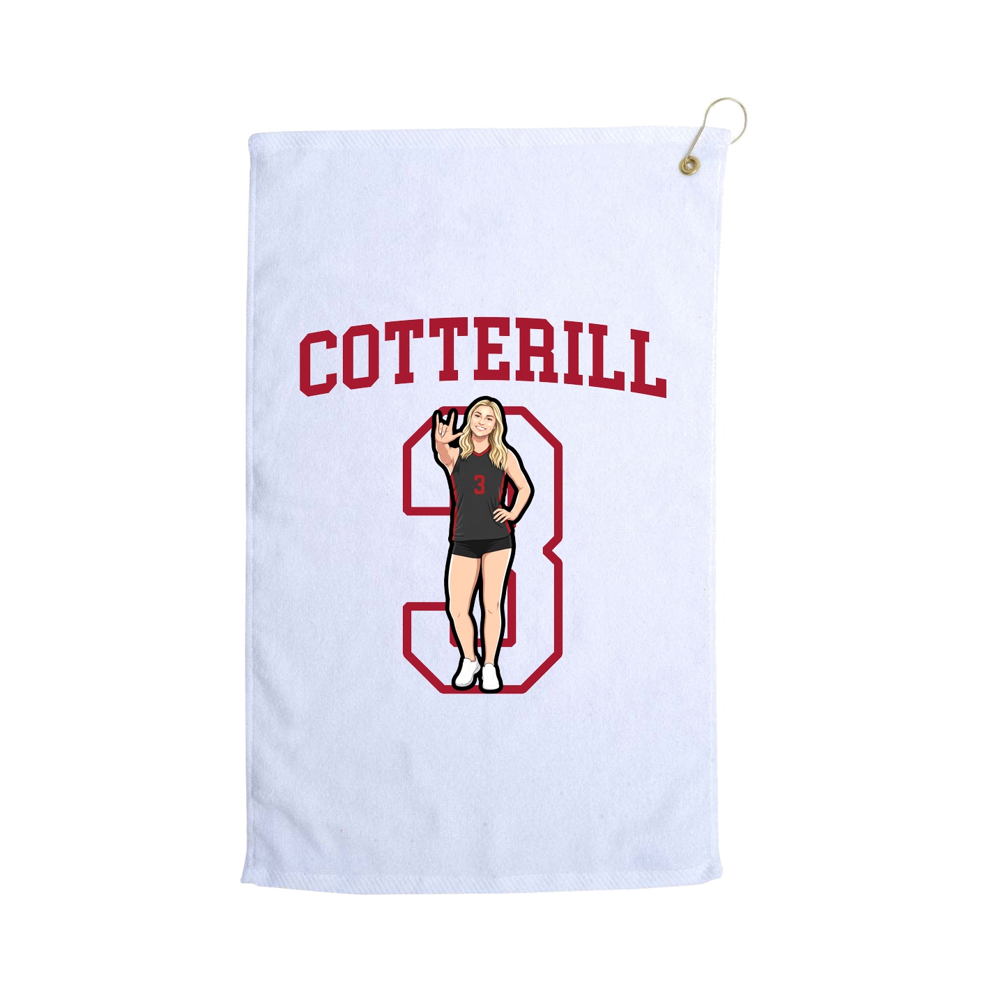 Golf Towel — Shirsey in White
