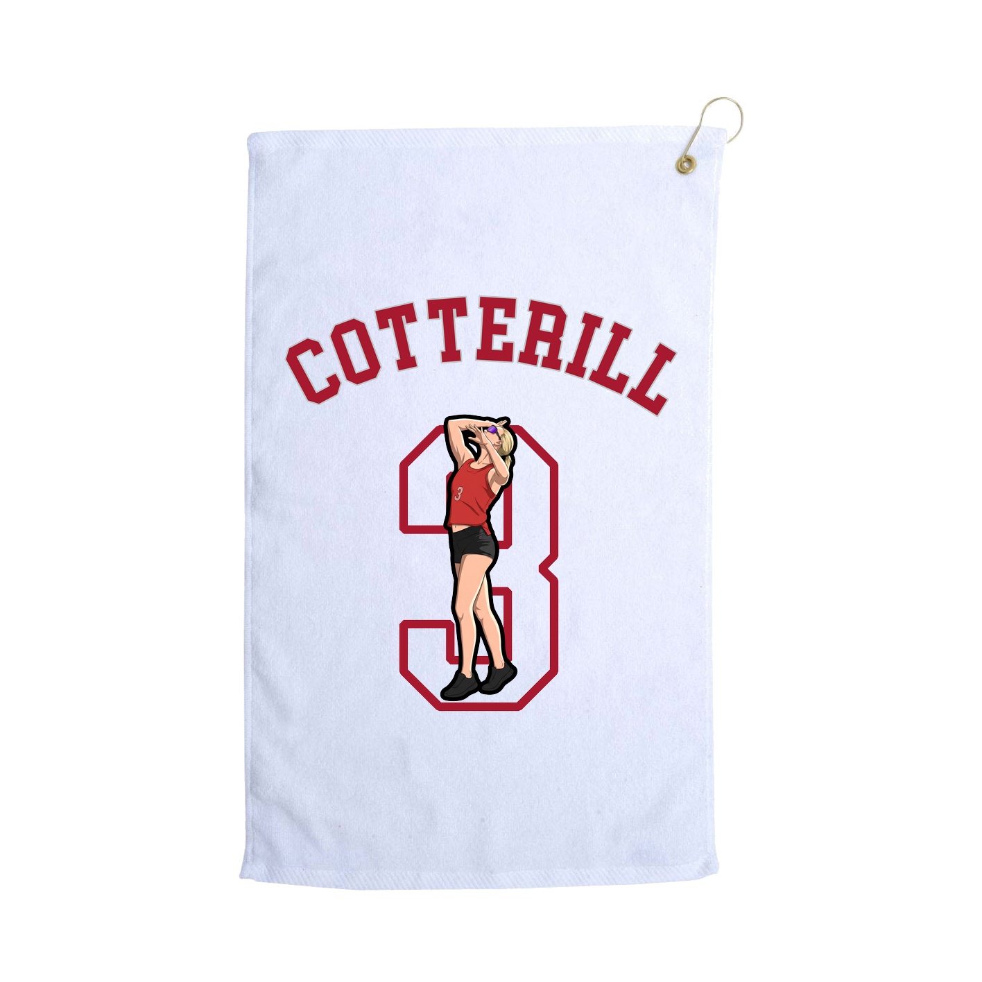Golf Towel — Shirsey Arch in White