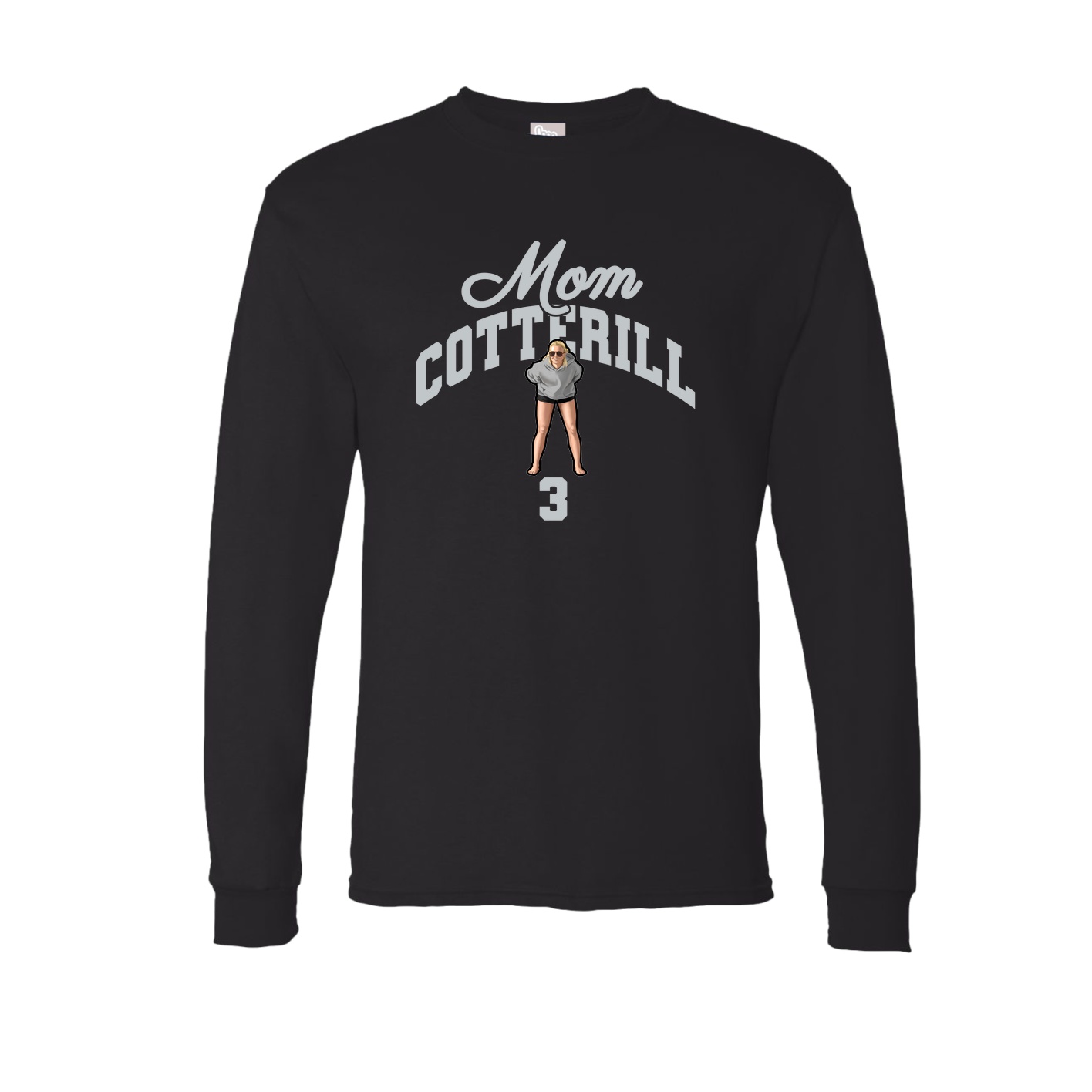 Long Sleeve Tee — Mothers Day Arch in Black