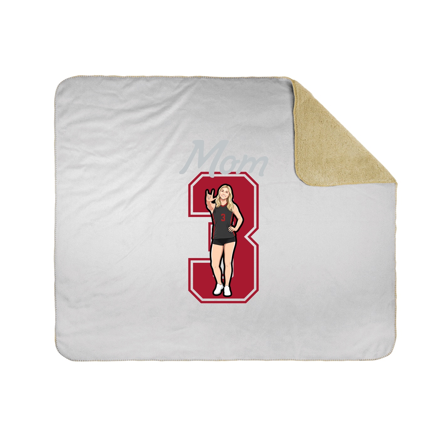 Throw Blanket — Mothers Day Shirsey in White