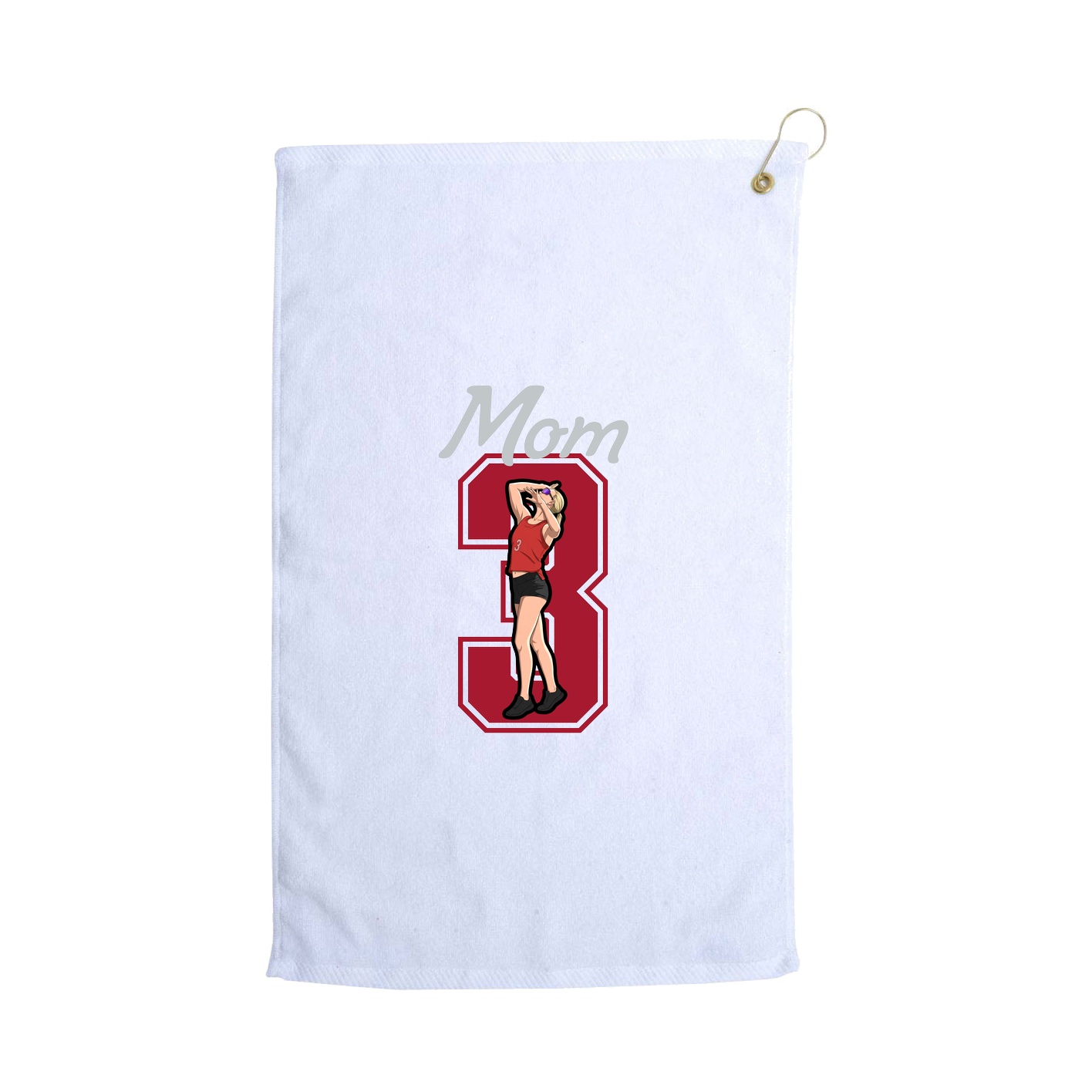 Golf Towel — Mothers Day Shirsey in White