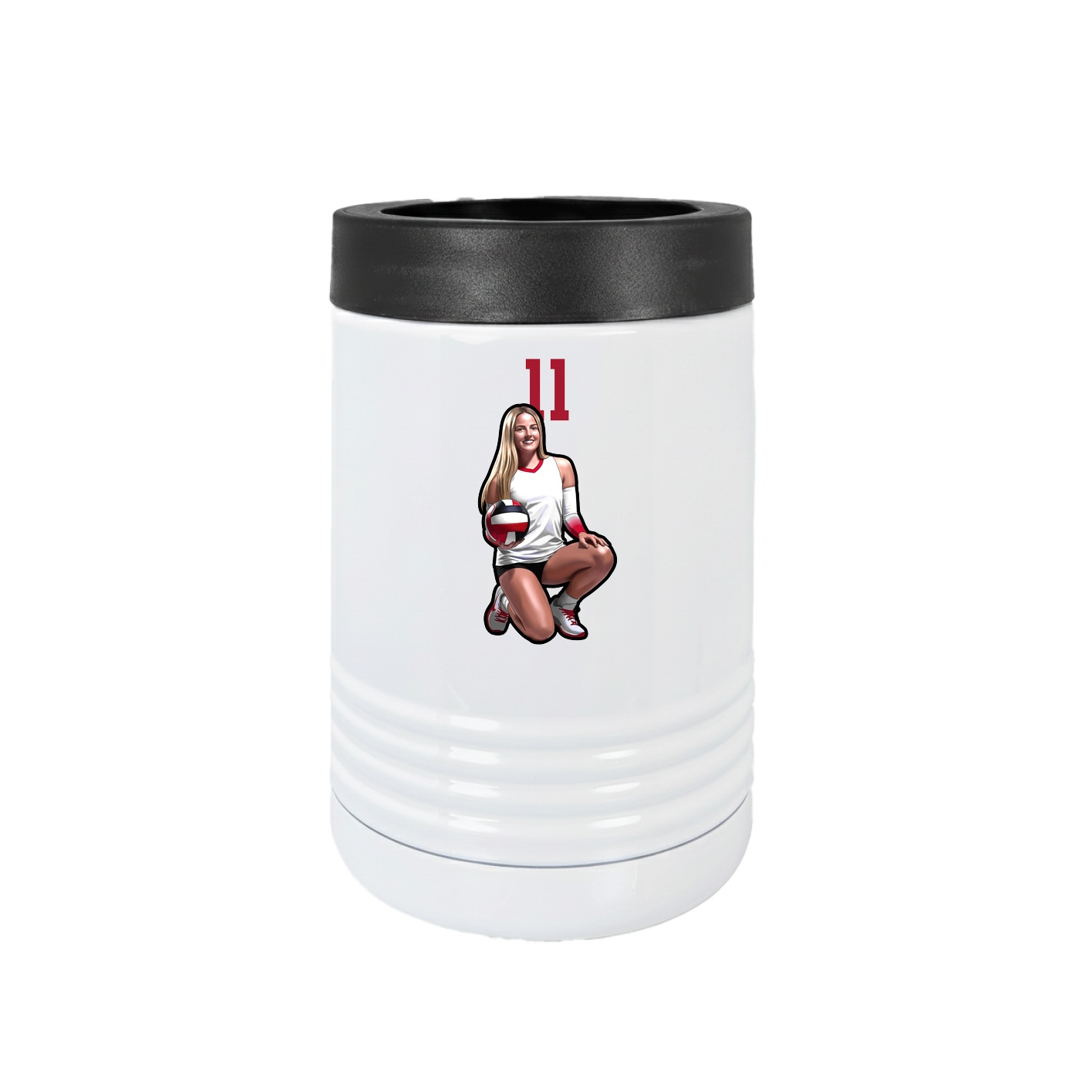 Beverage Holder — Number Top in White