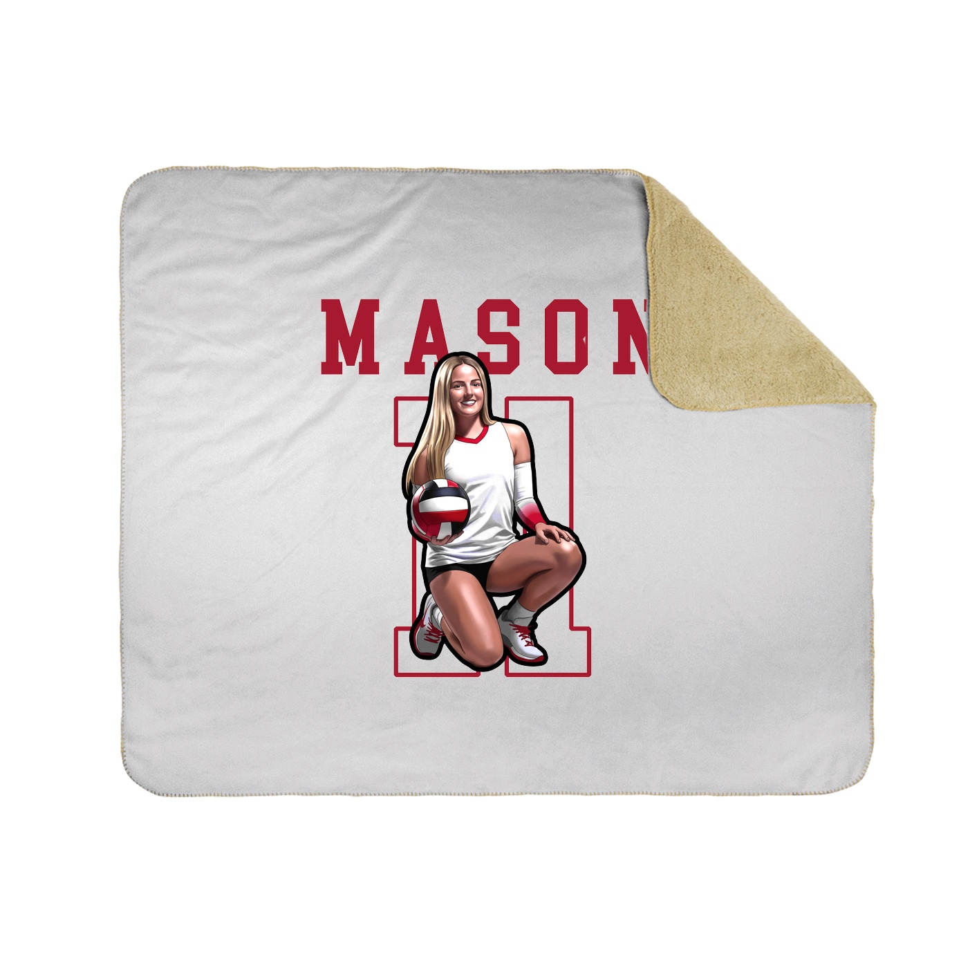 Throw Blanket — Shirsey in White