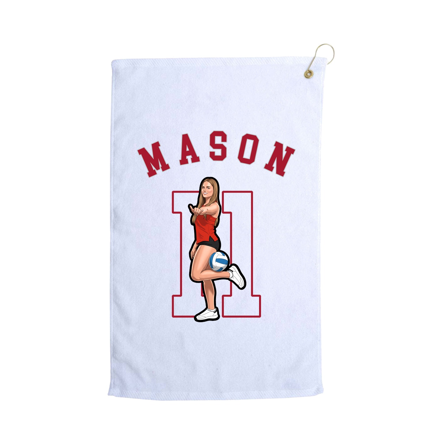 Golf Towel — Shirsey Arch in White