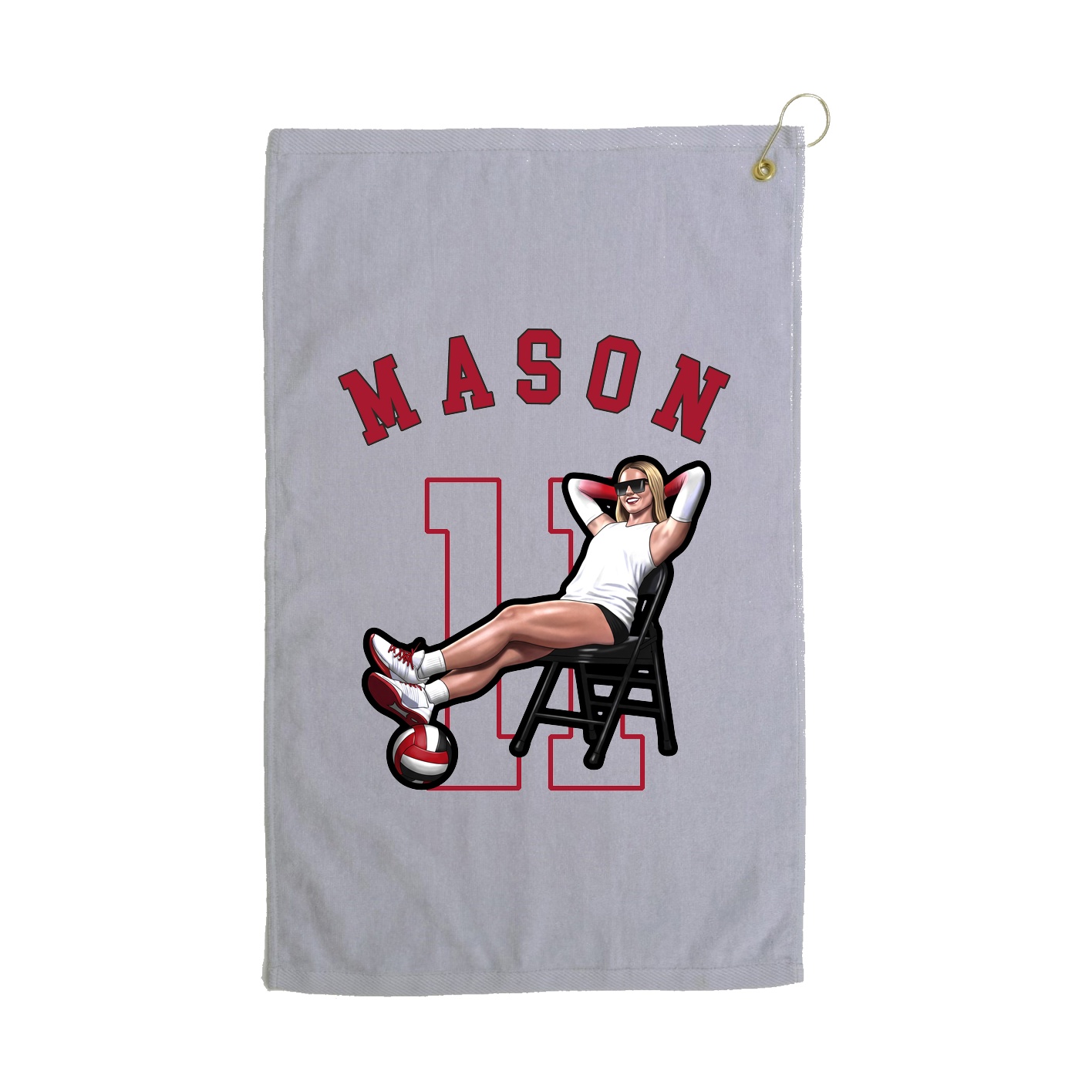 Golf Towel — Shirsey Arch in Grey
