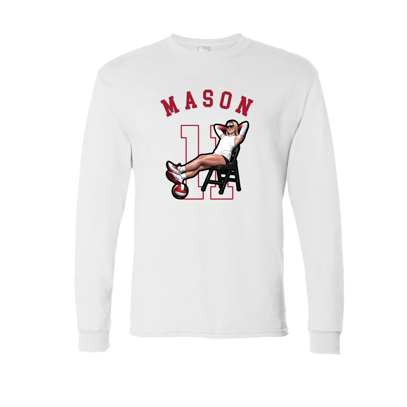 Long Sleeve Tee — Shirsey Arch in White