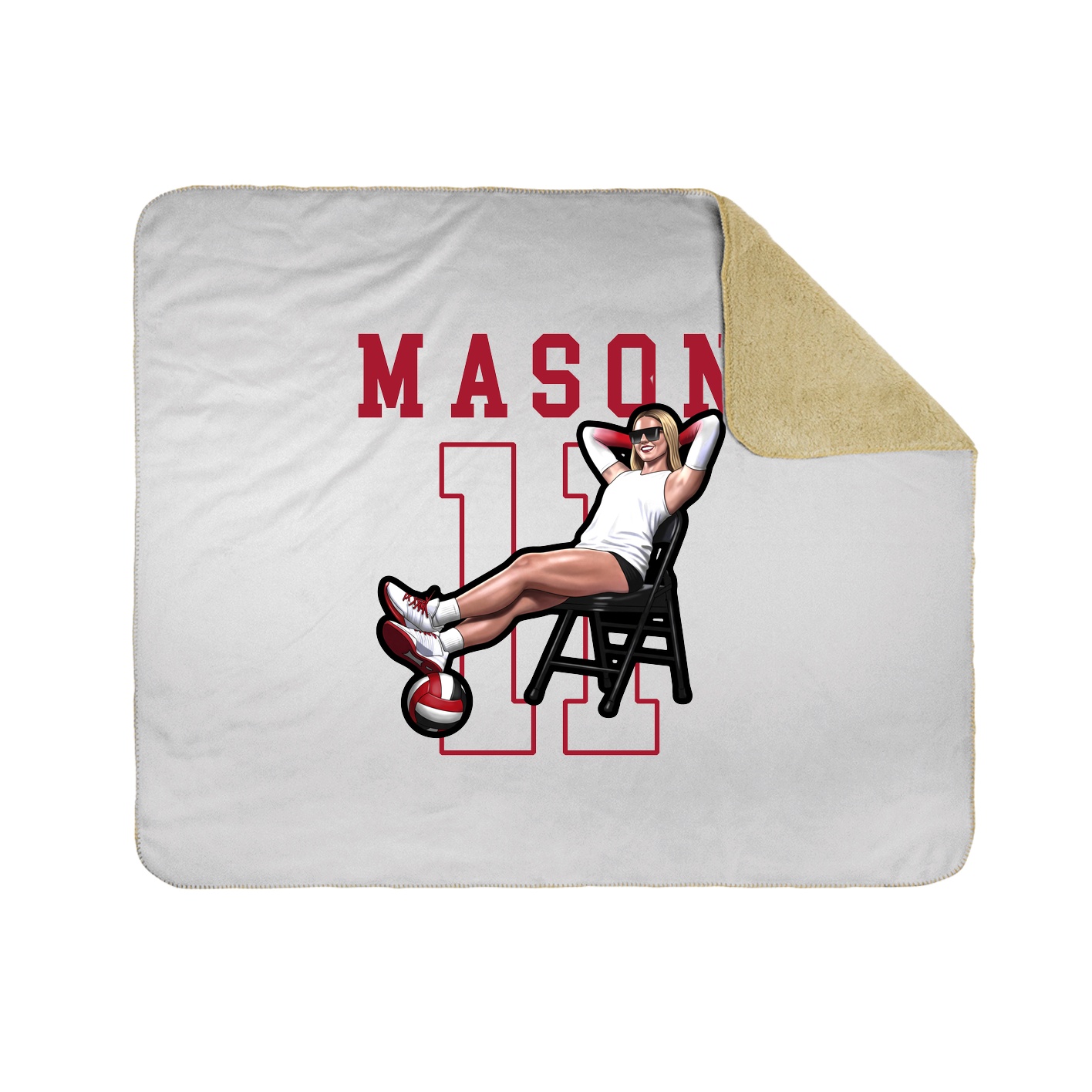 Throw Blanket — Shirsey in White