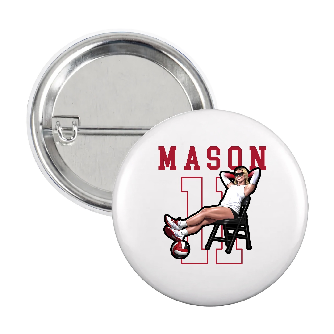 Game Day Button — Shirsey in White