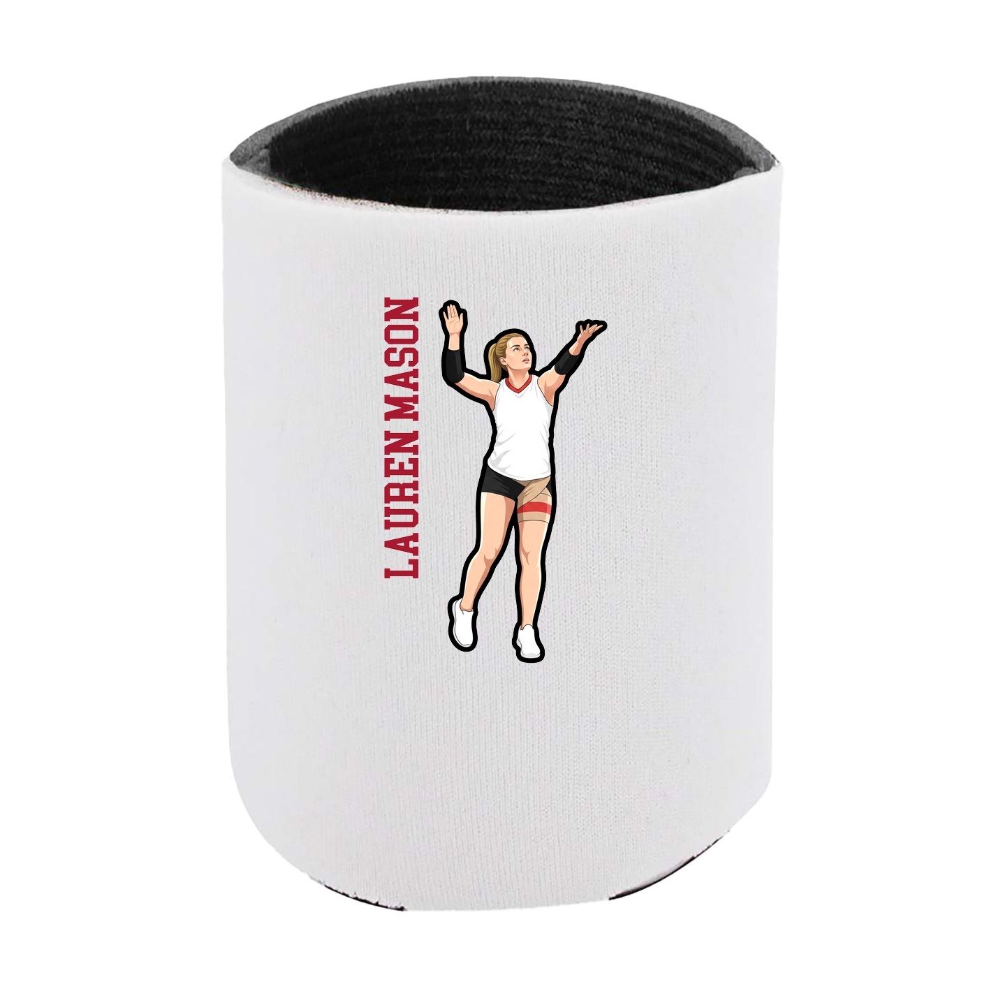 Can Holder — Name Vertical in White