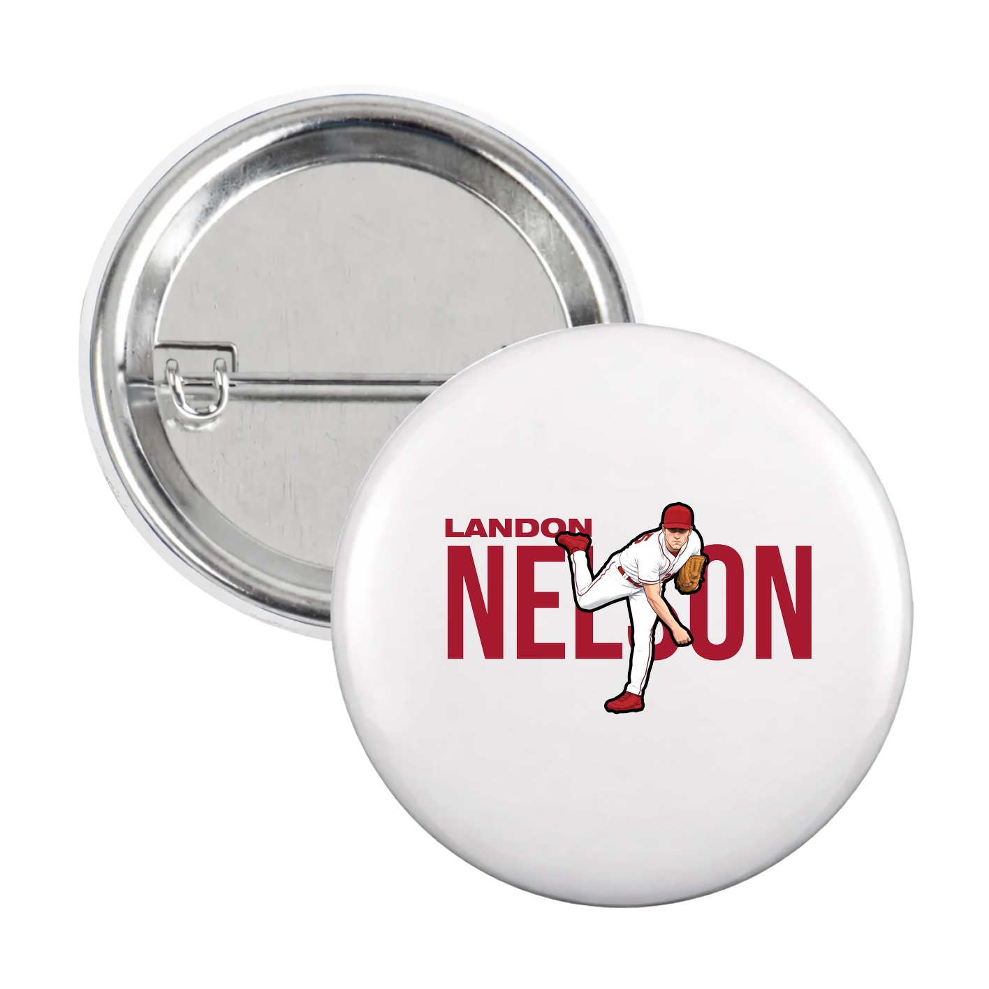 Game Day Button — Player Name in White