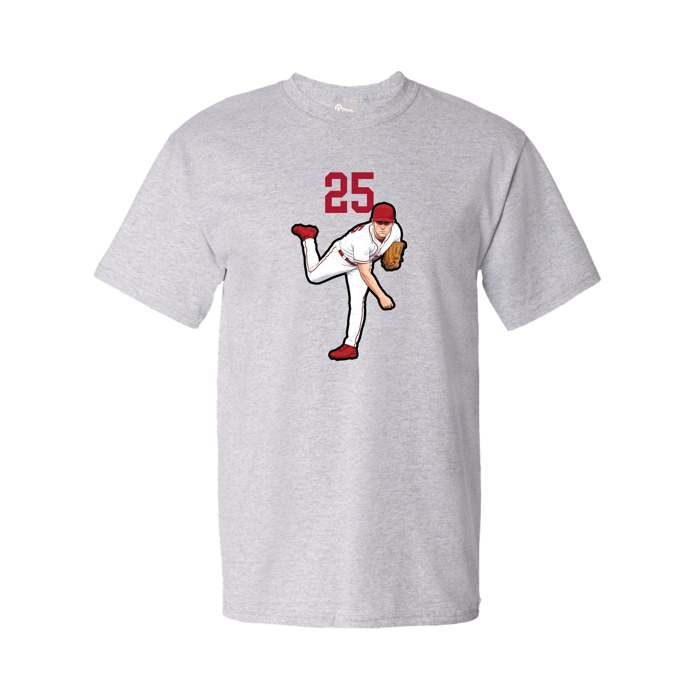 Youth Tee — Number Top in Grey