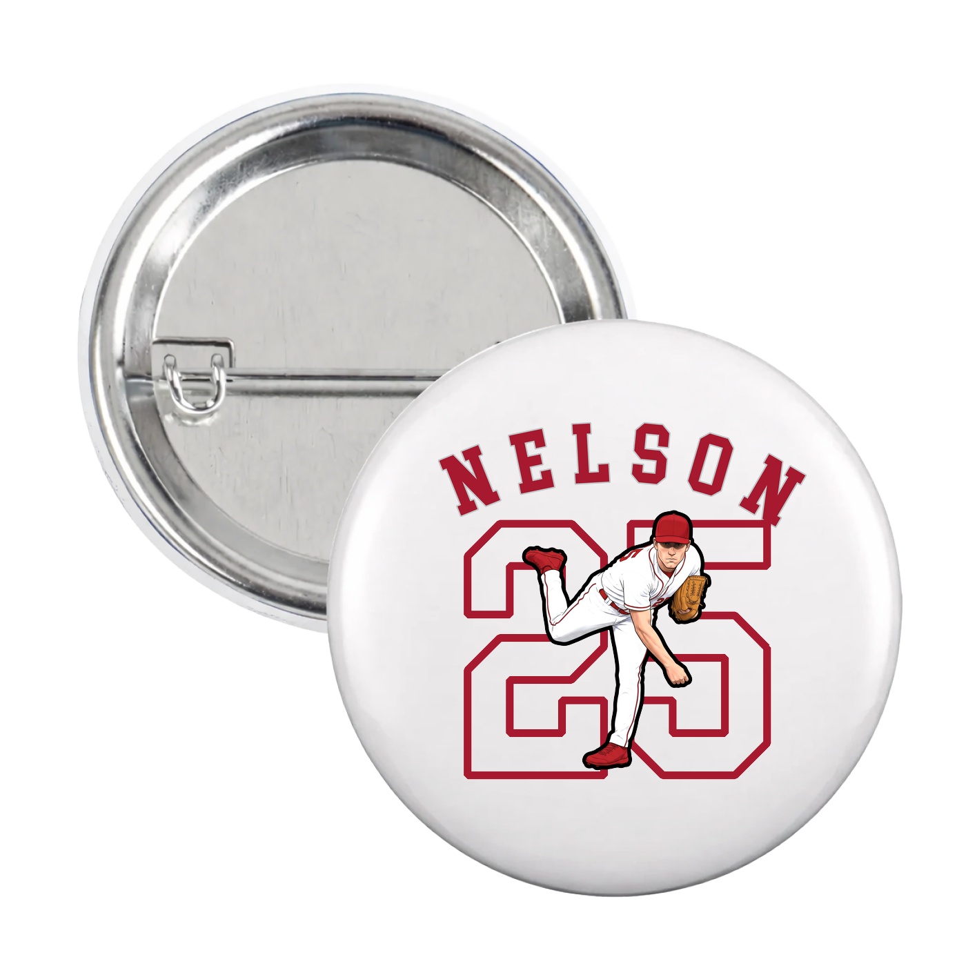 Game Day Button — Shirsey Arch in White