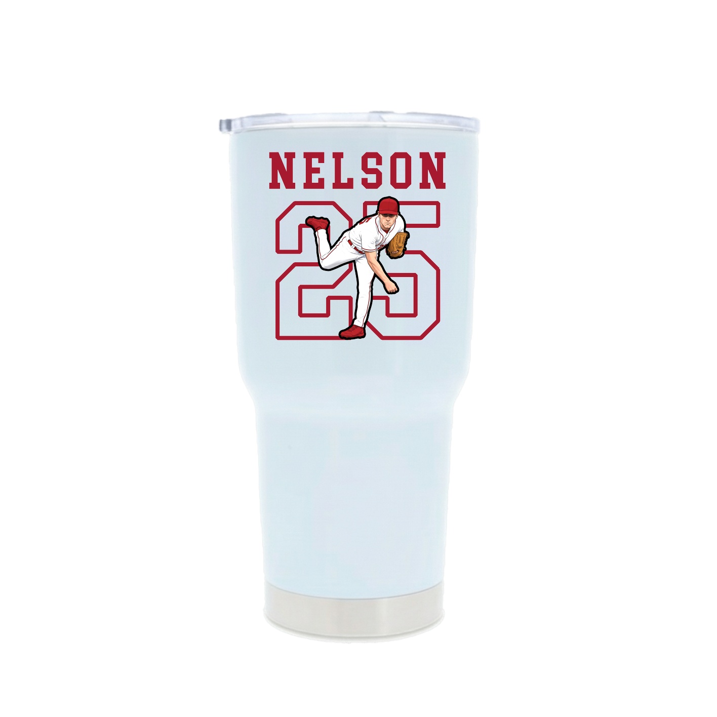 30oz Stainless Steel Tumbler — Shirsey in White