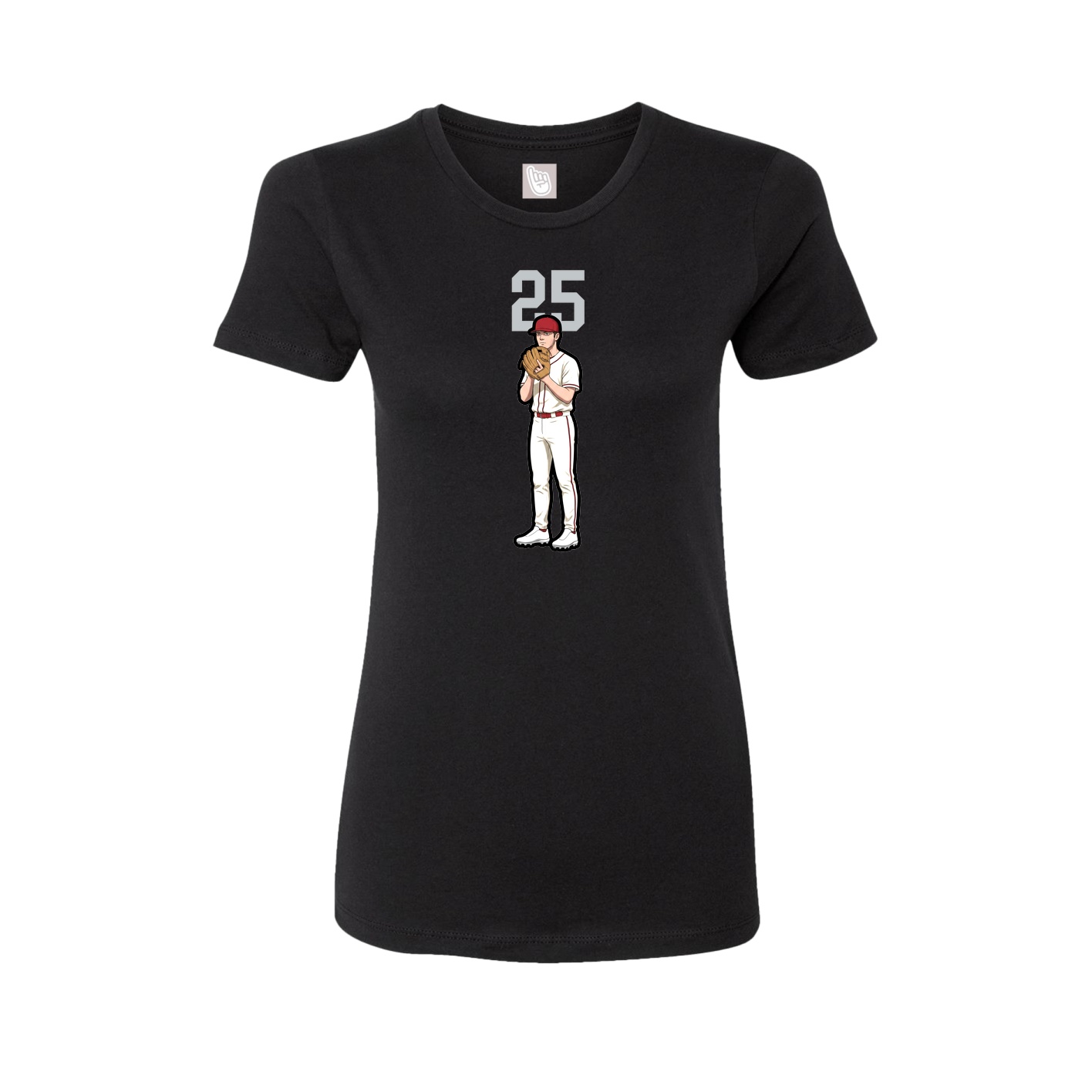 Womens Tee — Number Top in Black