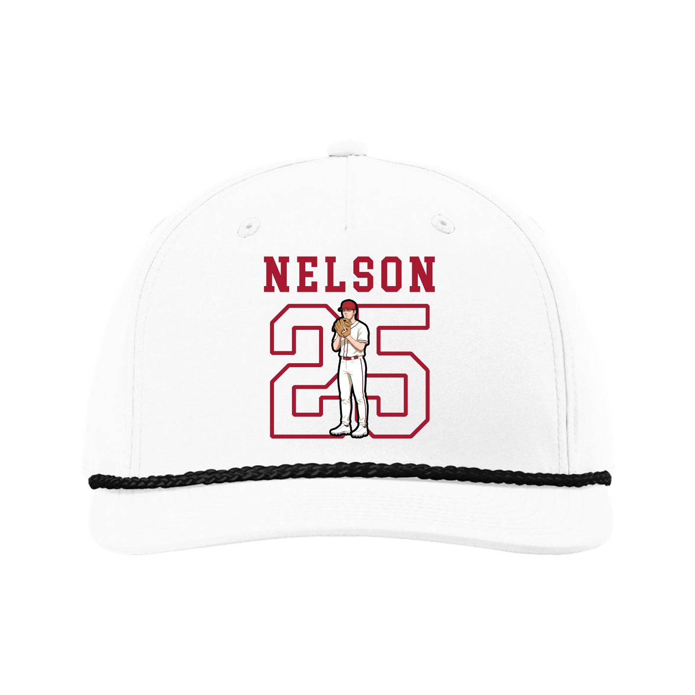 Five-Panel Classic Rope Cap — Shirsey in White