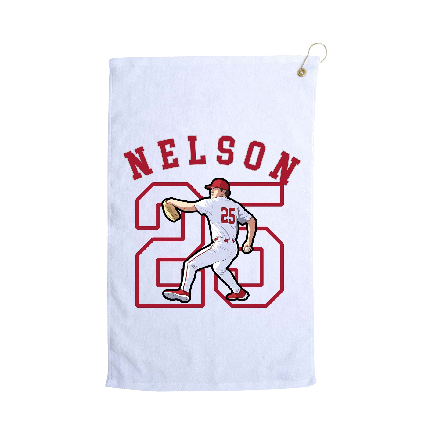 Golf Towel — Shirsey Arch in White