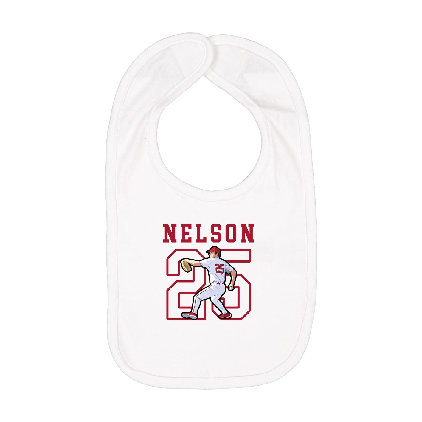 Infant Bib — Shirsey in White