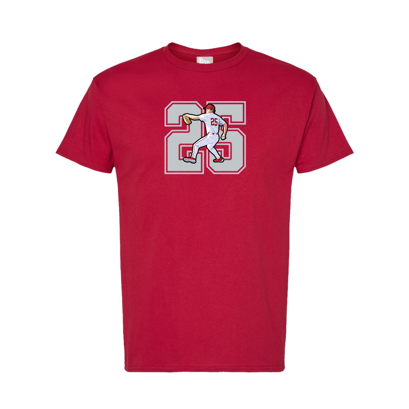 Tee — Number in Crimson