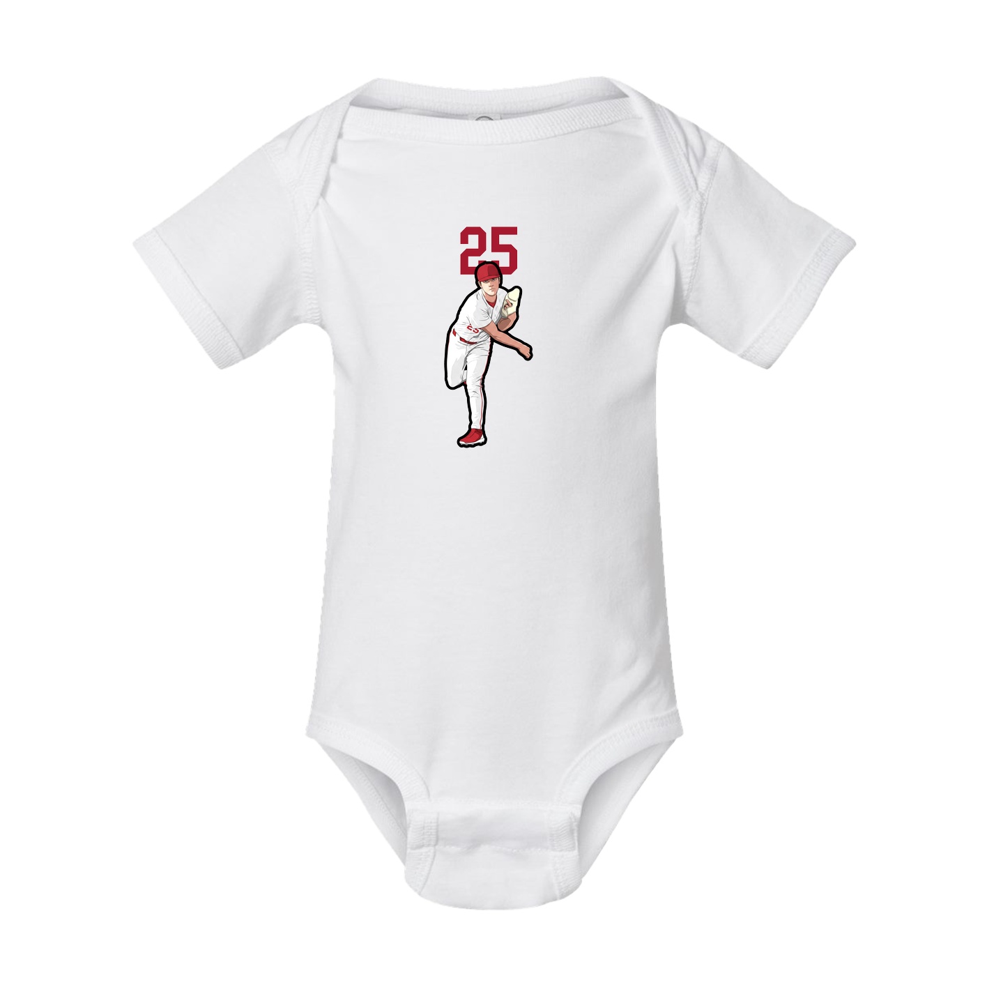 Baby Onesie — Number Top in White