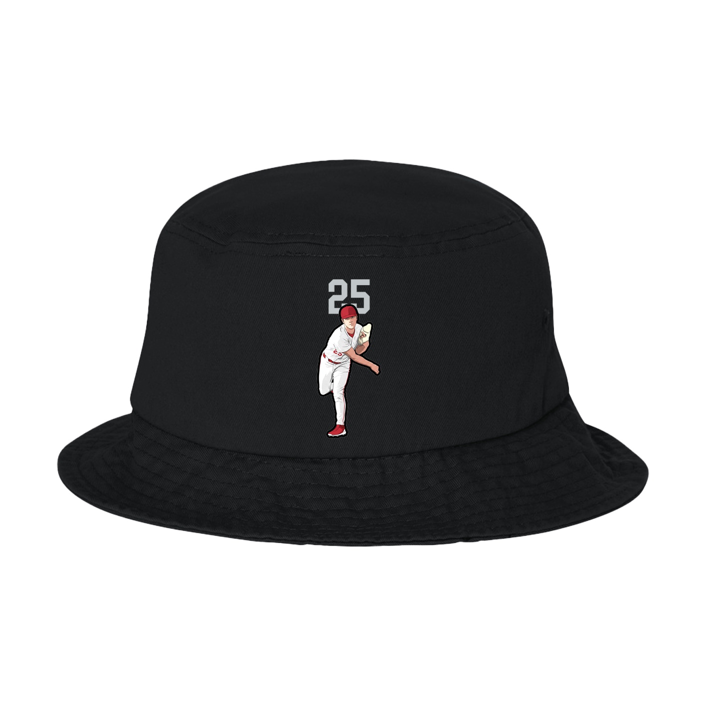 Bucket Cap — Number Top in Black
