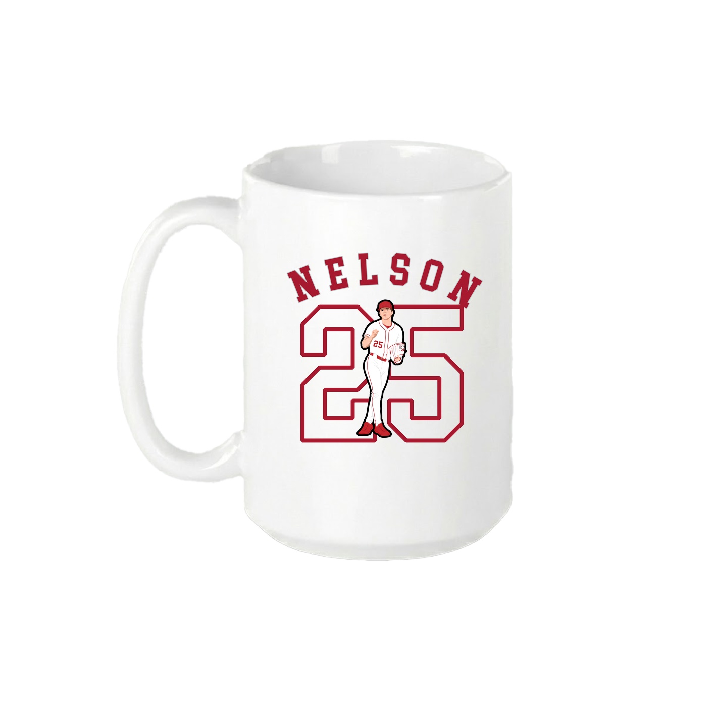 15oz Coffee Mug — Shirsey Arch in White
