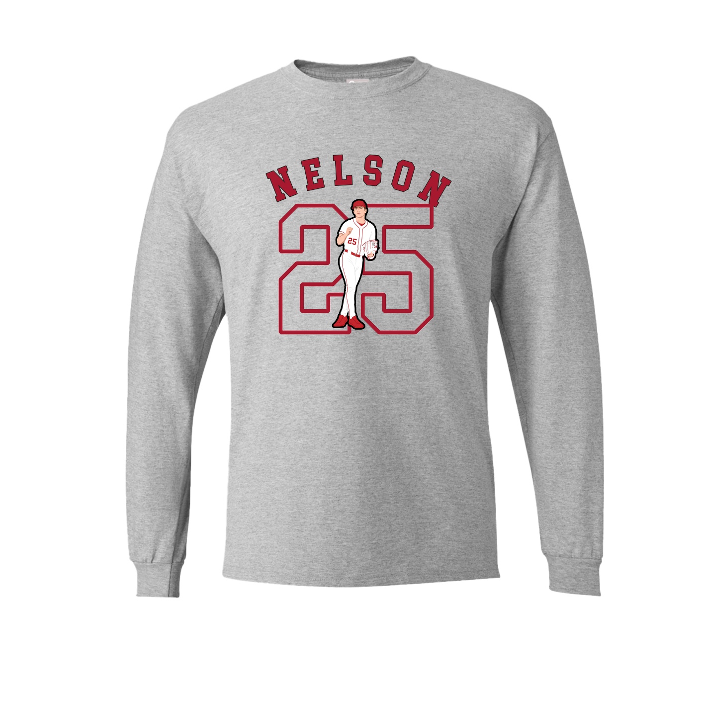 Long Sleeve Tee — Shirsey Arch in Grey