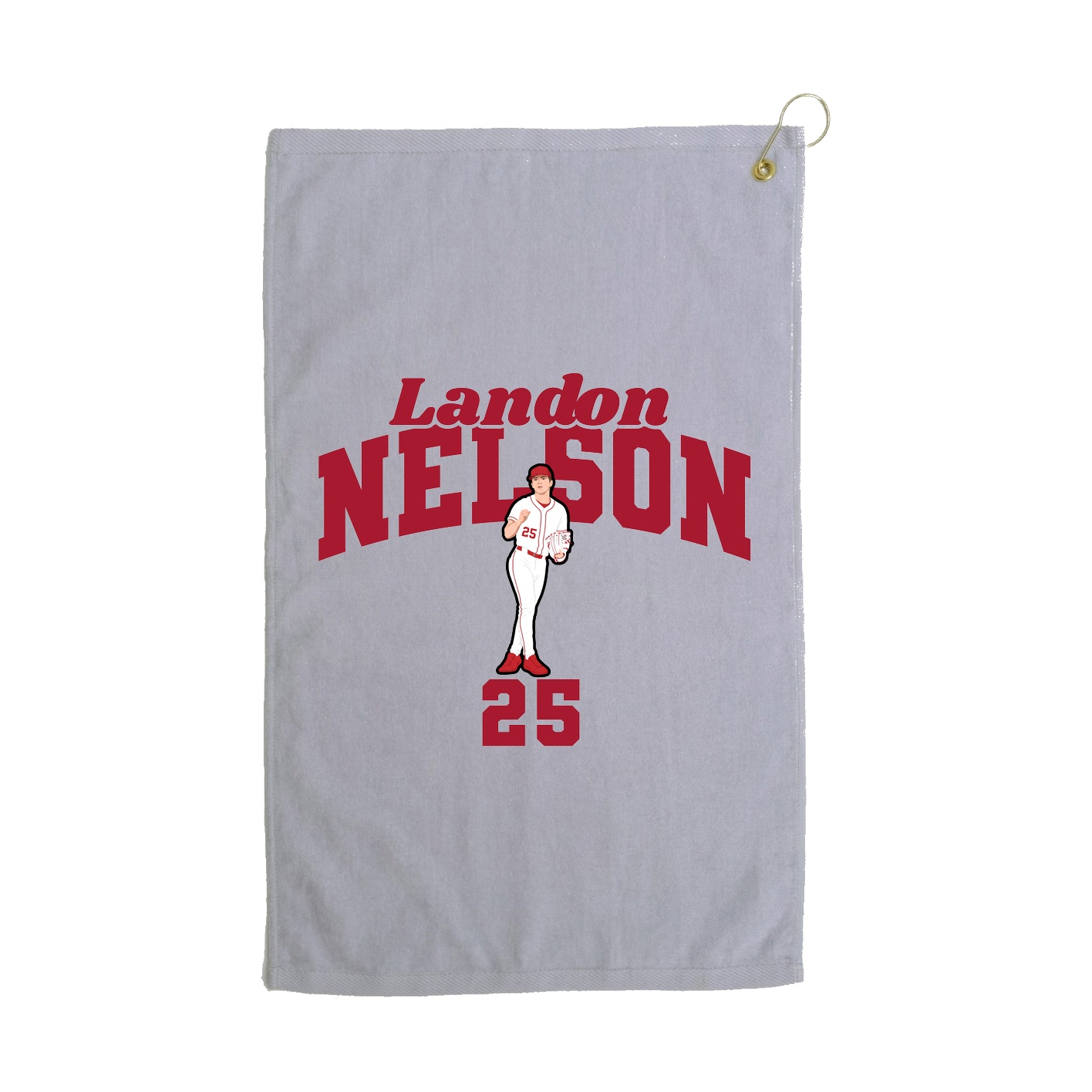 Golf Towel — Signature Arch in Grey