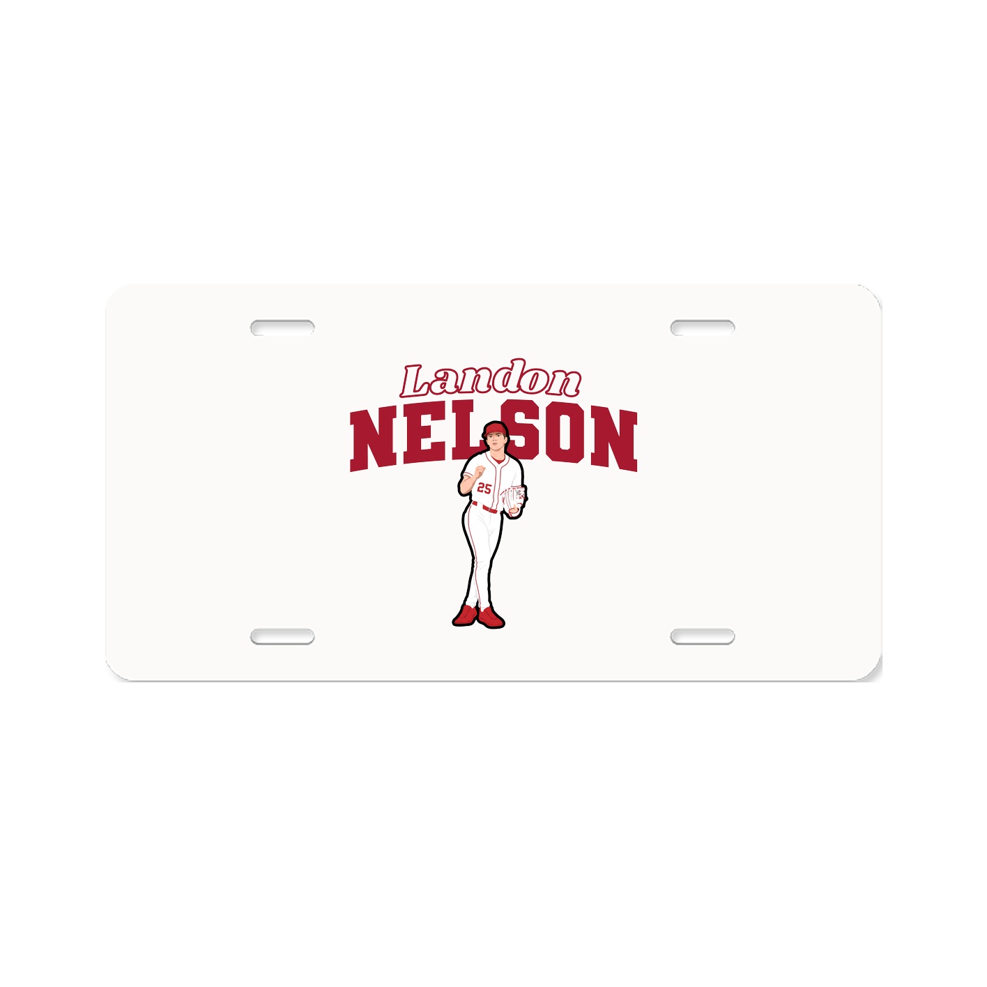 License Plate — Name Arch in Classic