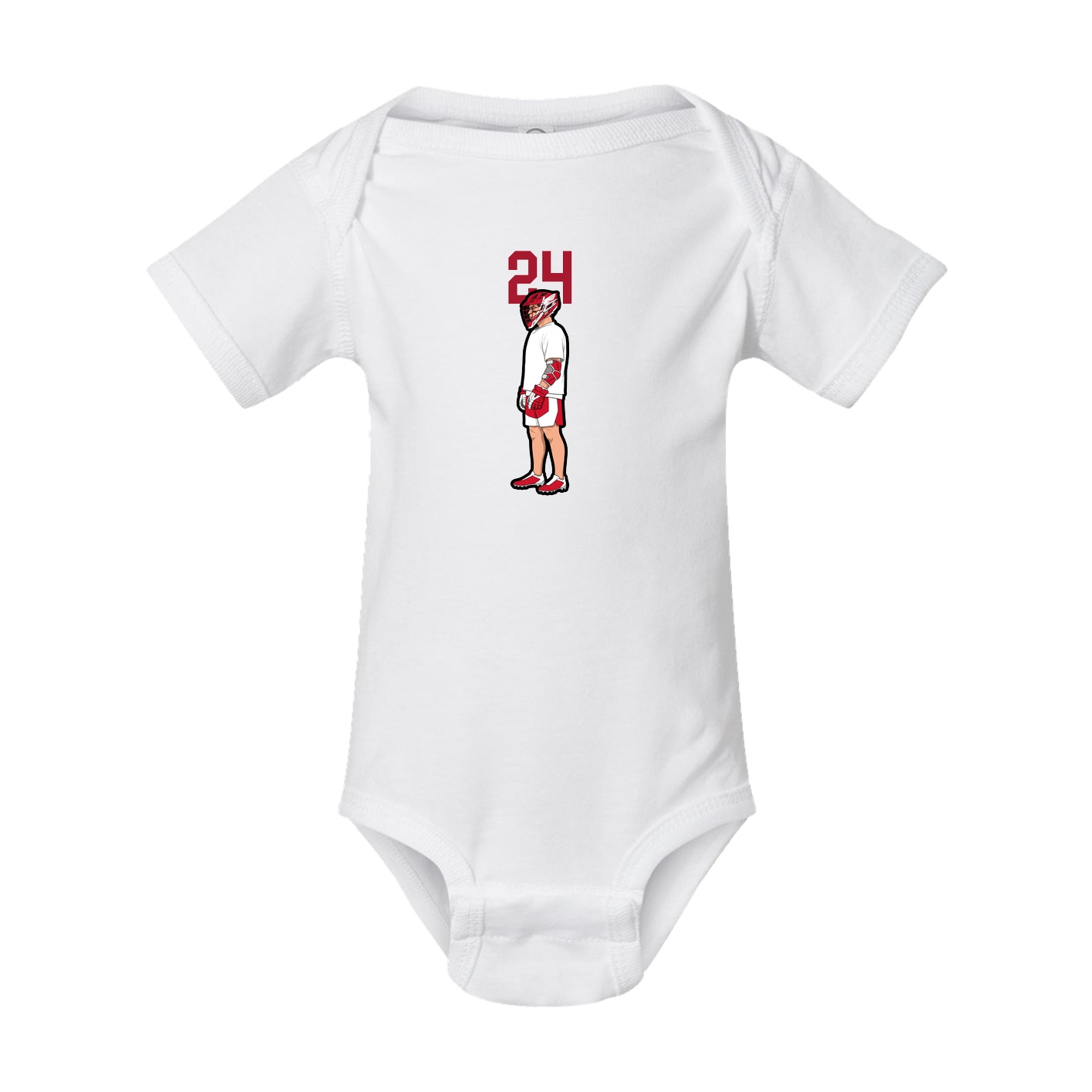 Baby Onesie — Number Top in White