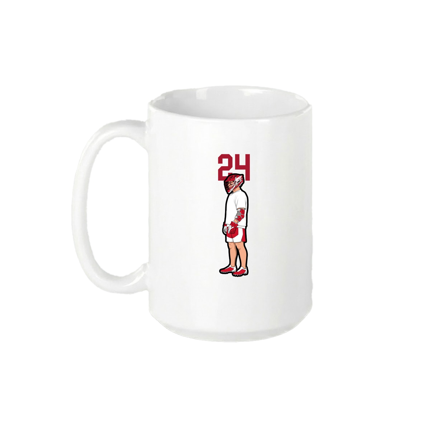 15oz Coffee Mug — Number Top in White