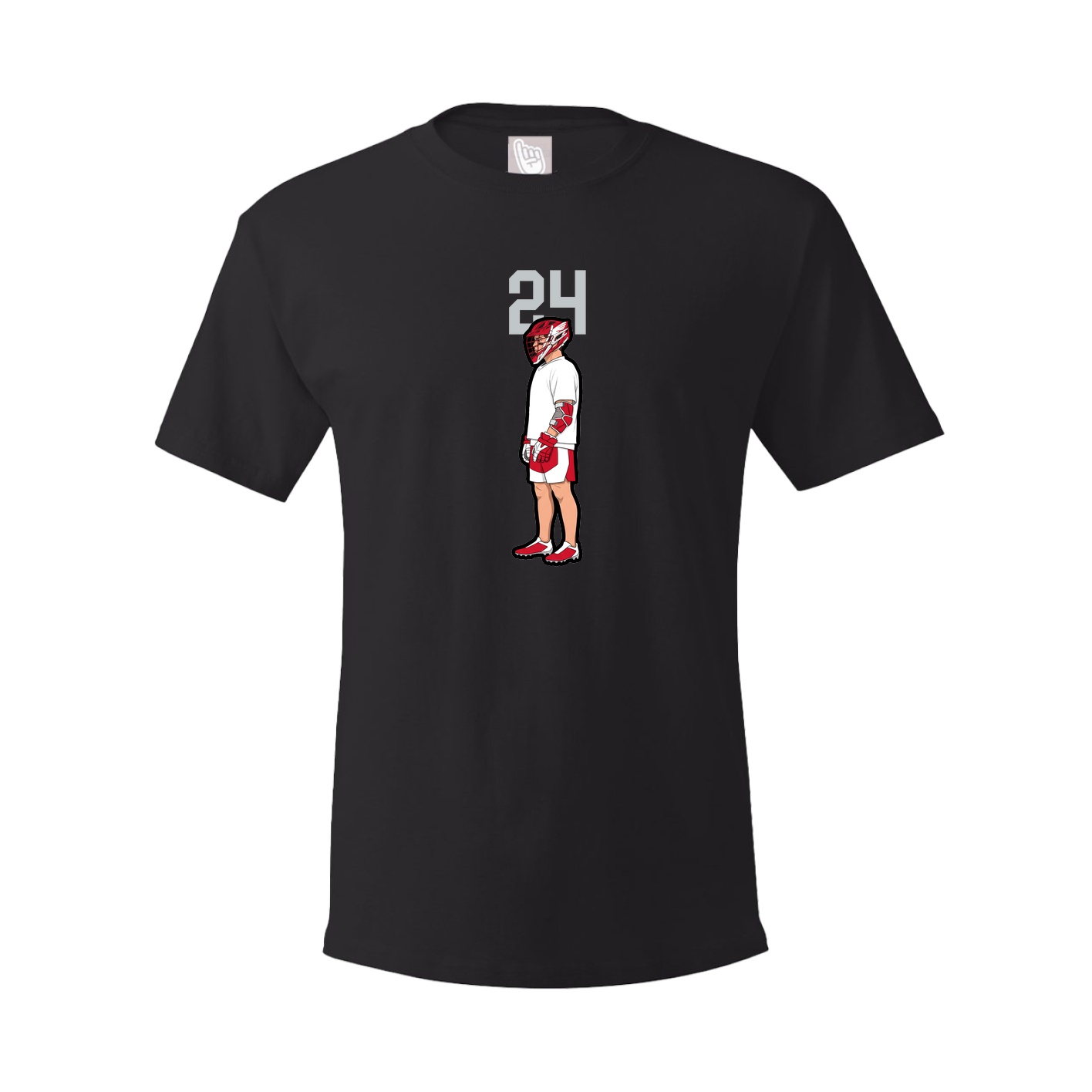 Youth Tee — Number Top in Black