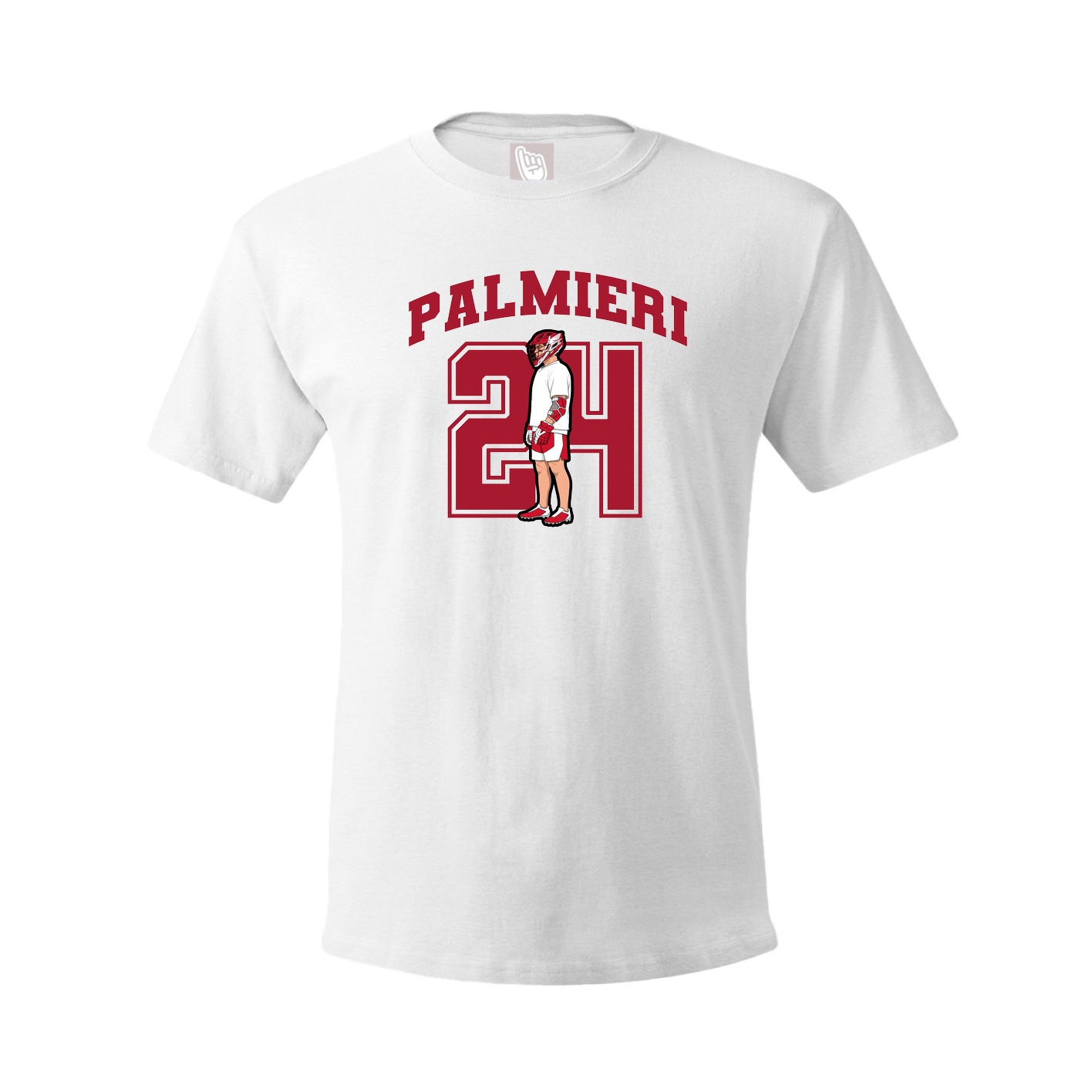 Youth Tee — Number in White