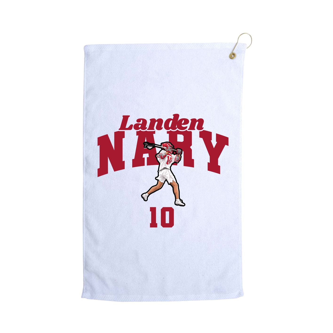 Golf Towel — Signature Arch in White