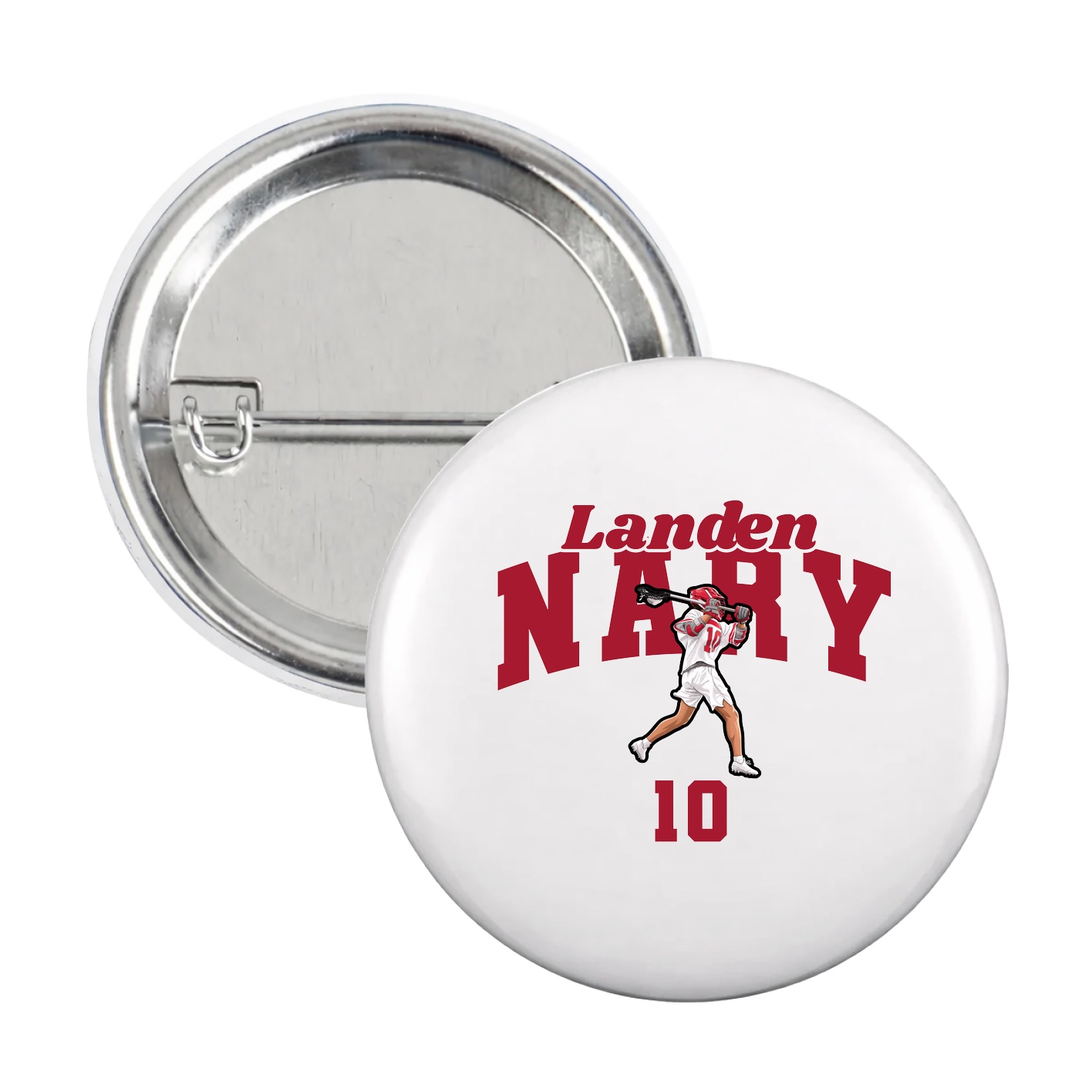Game Day Button — Signature Arch in White