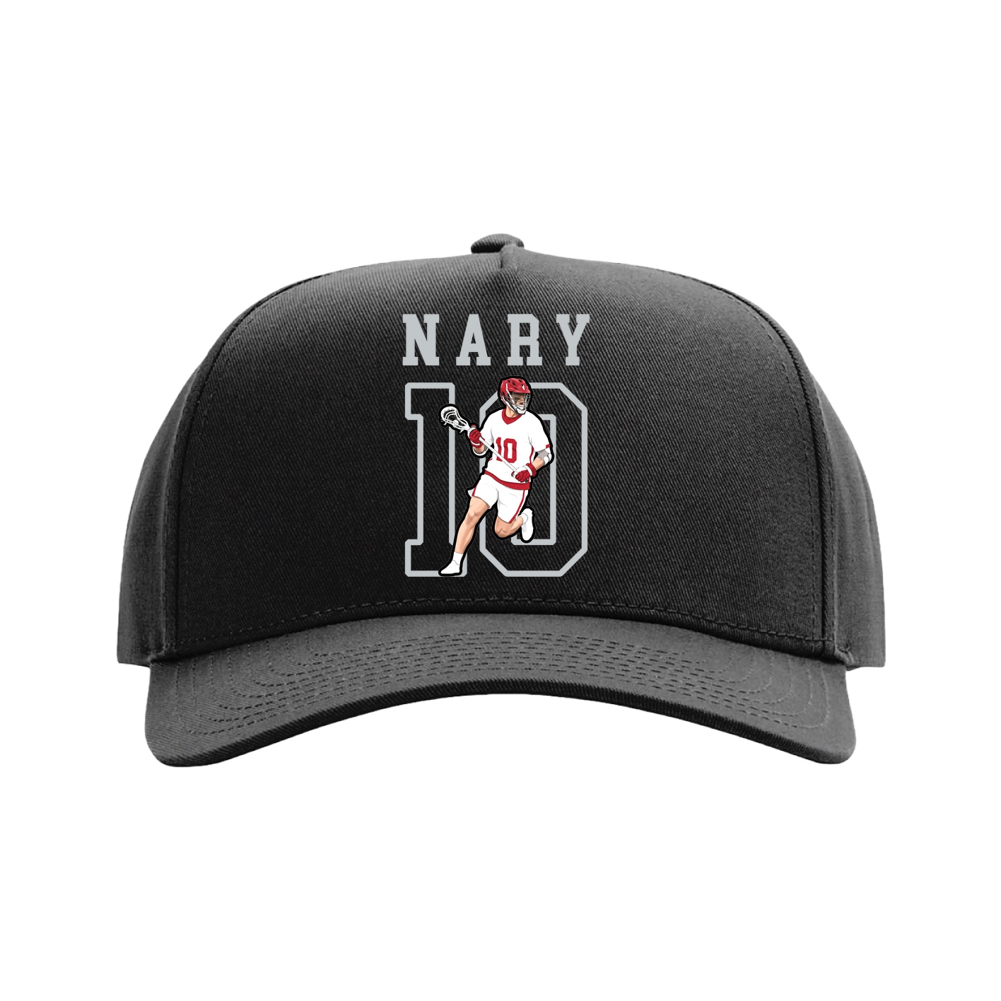 Full Fabric Five-Panel Champ Cap — Shirsey in Black