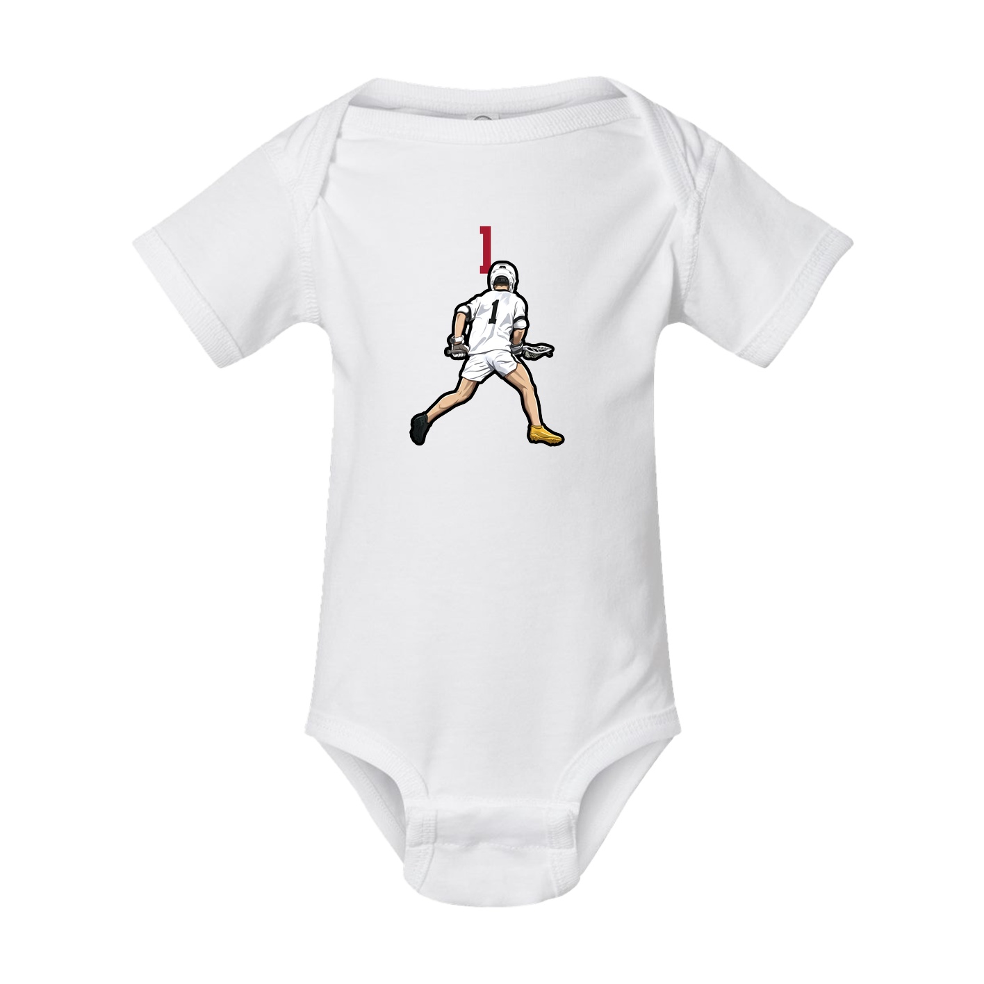 Baby Onesie — Number Top in White