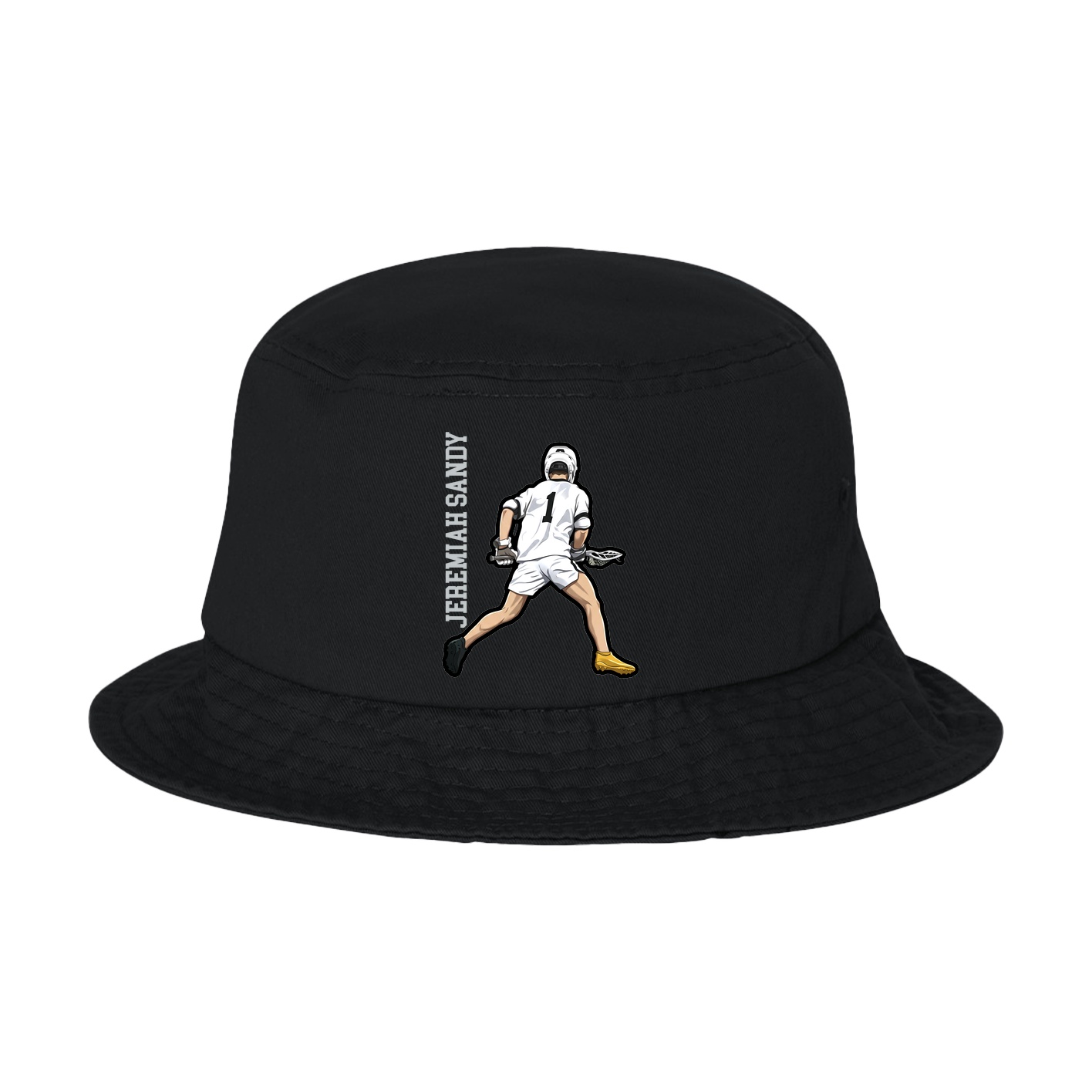 Bucket Cap — Name Vertical in Black