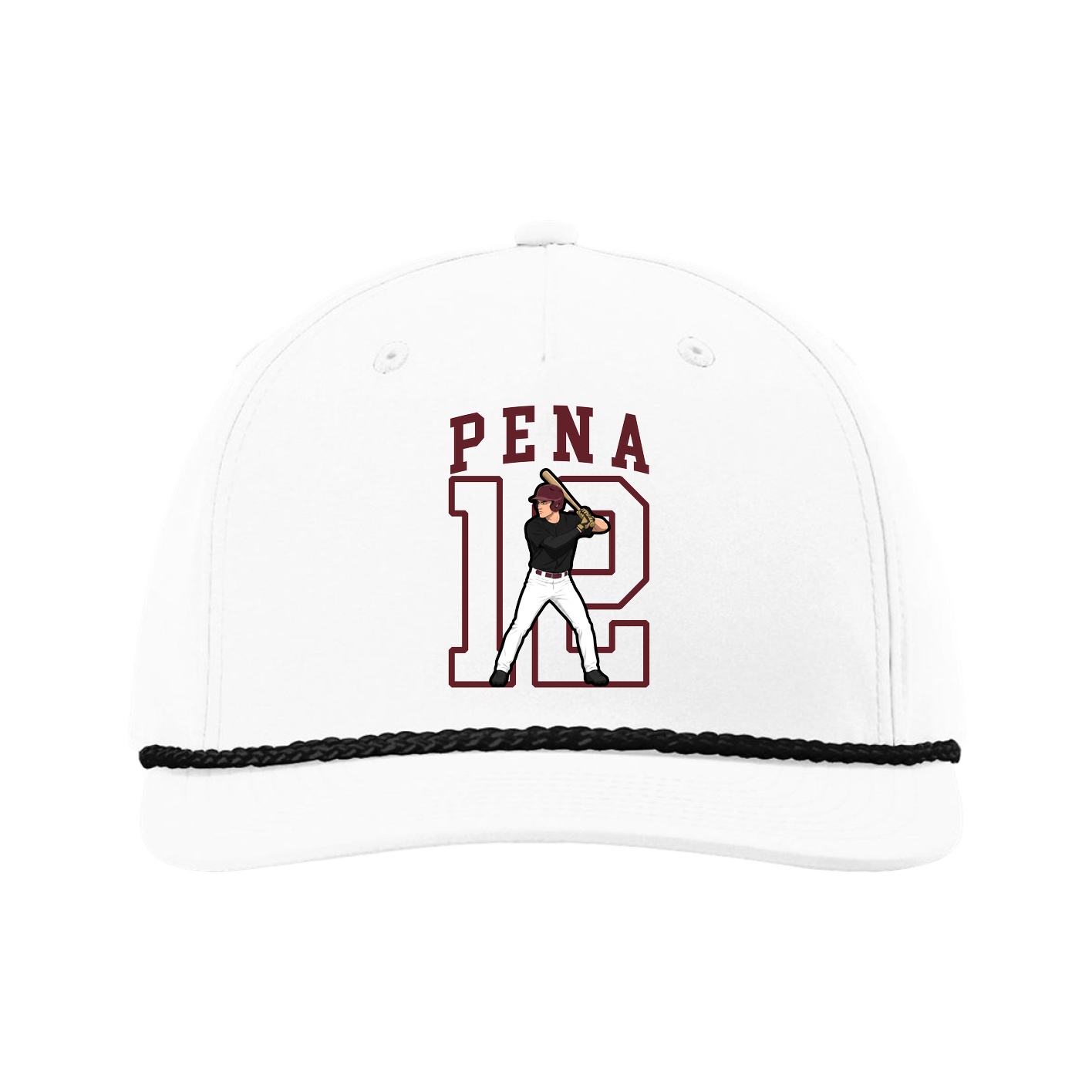 Five-Panel Classic Rope Cap — Shirsey in White