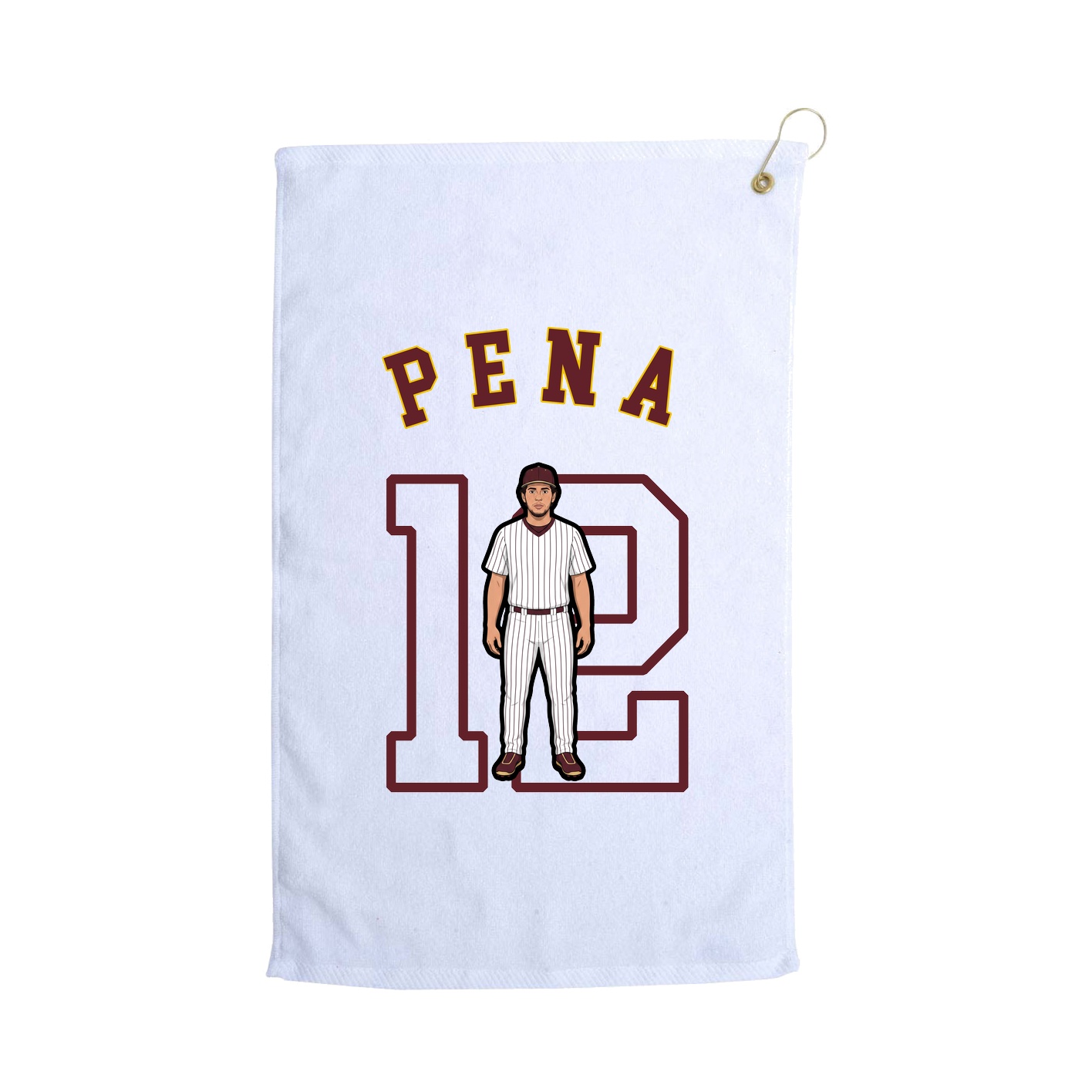 Golf Towel — Shirsey Arch in White