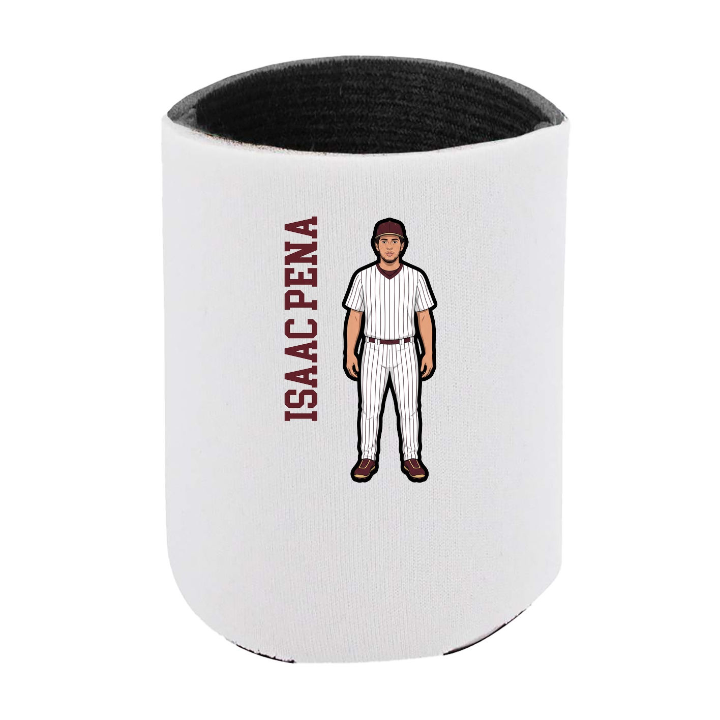 Can Holder — Name Vertical in White