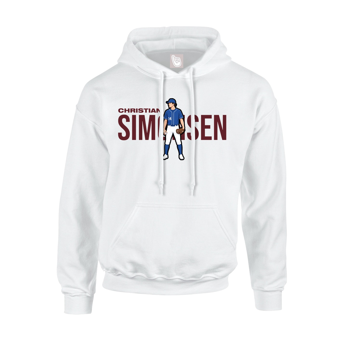 Hoodie — Player Name in White