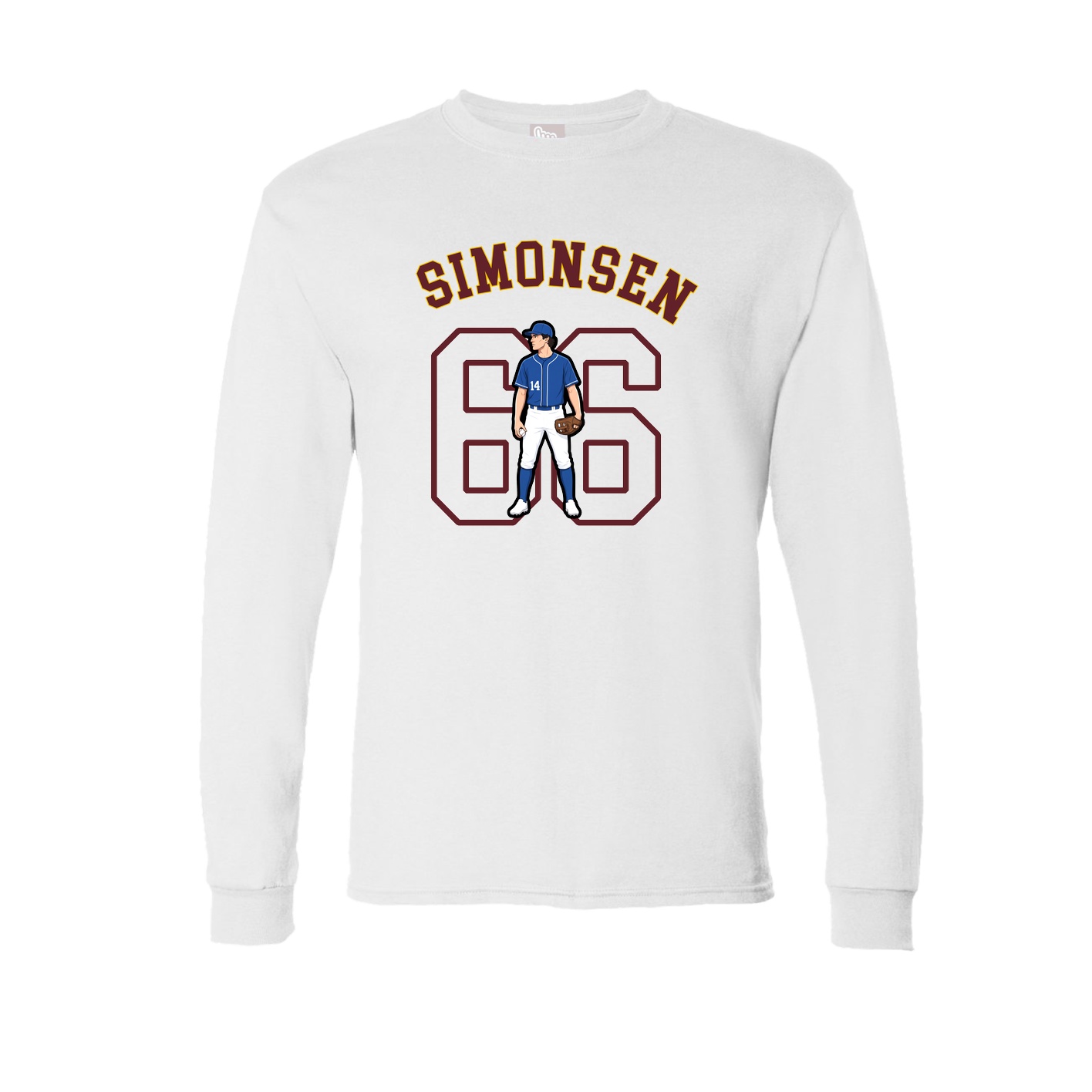 Long Sleeve Tee — Shirsey Arch in White