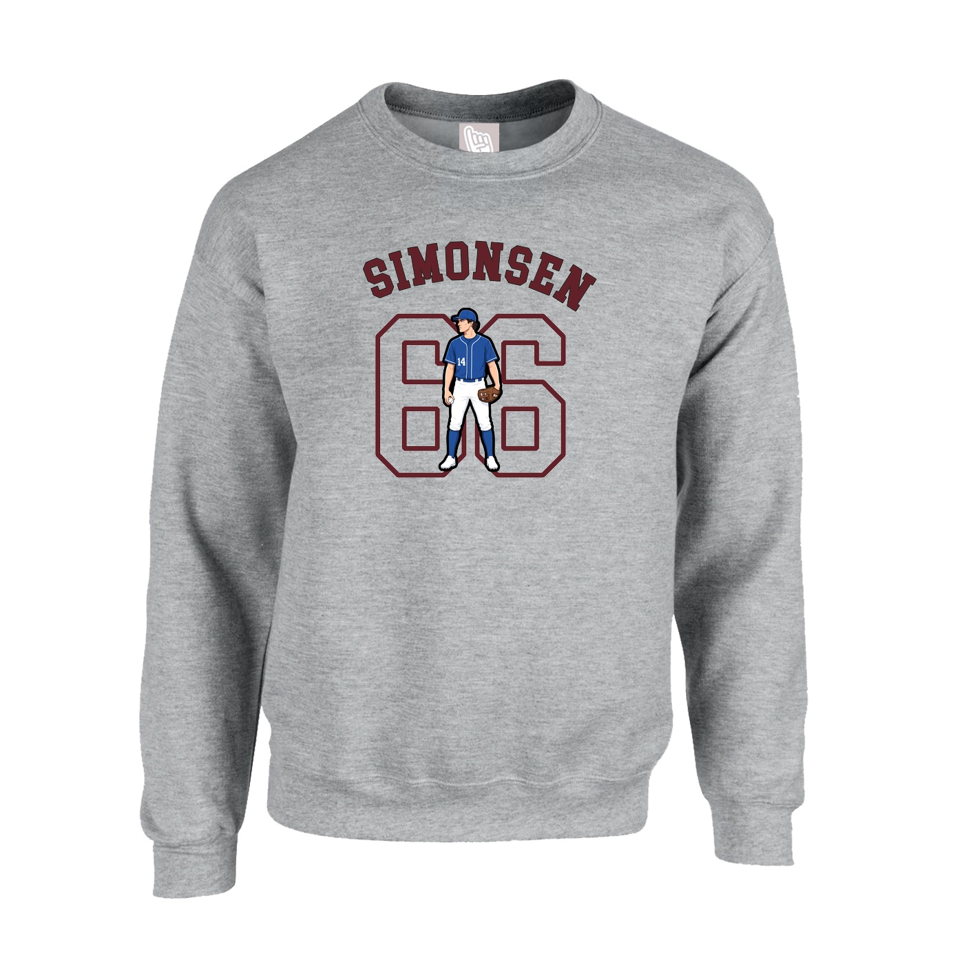 Fleece Crew — Shirsey Arch in Grey