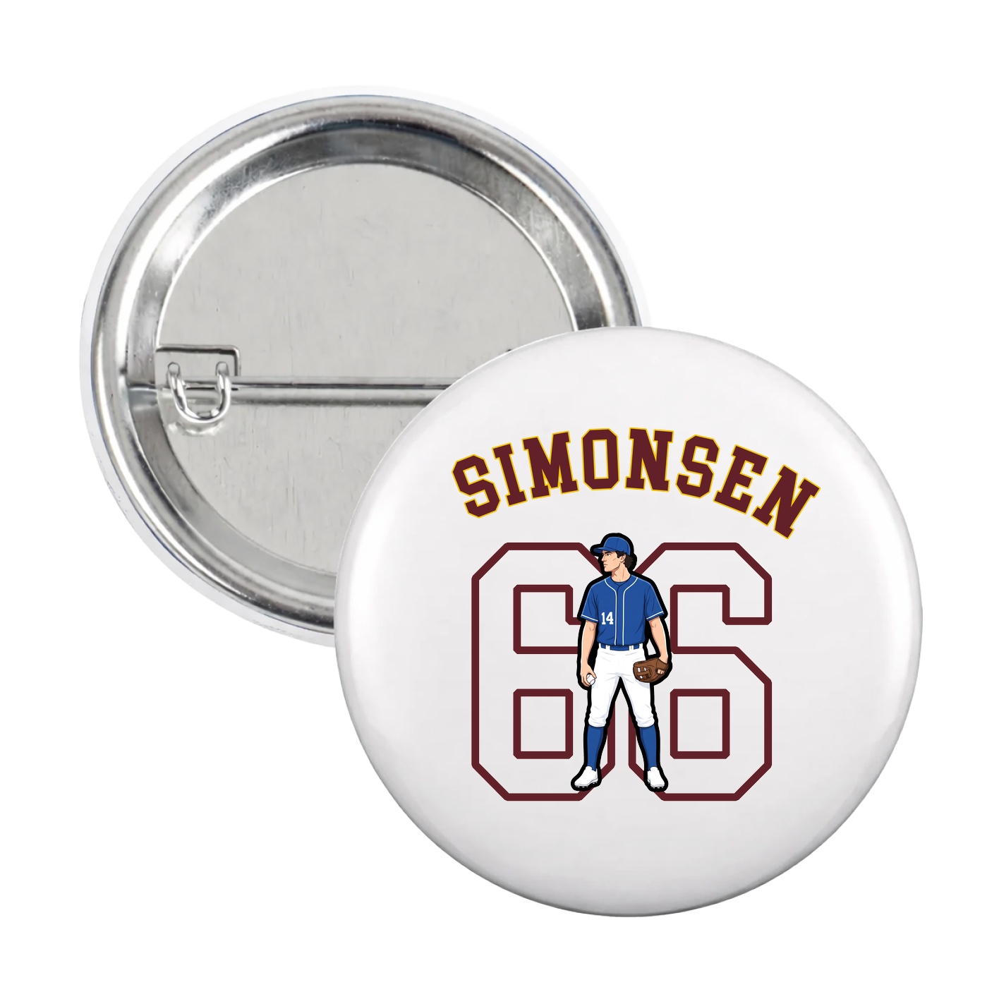 Game Day Button — Shirsey Arch in White