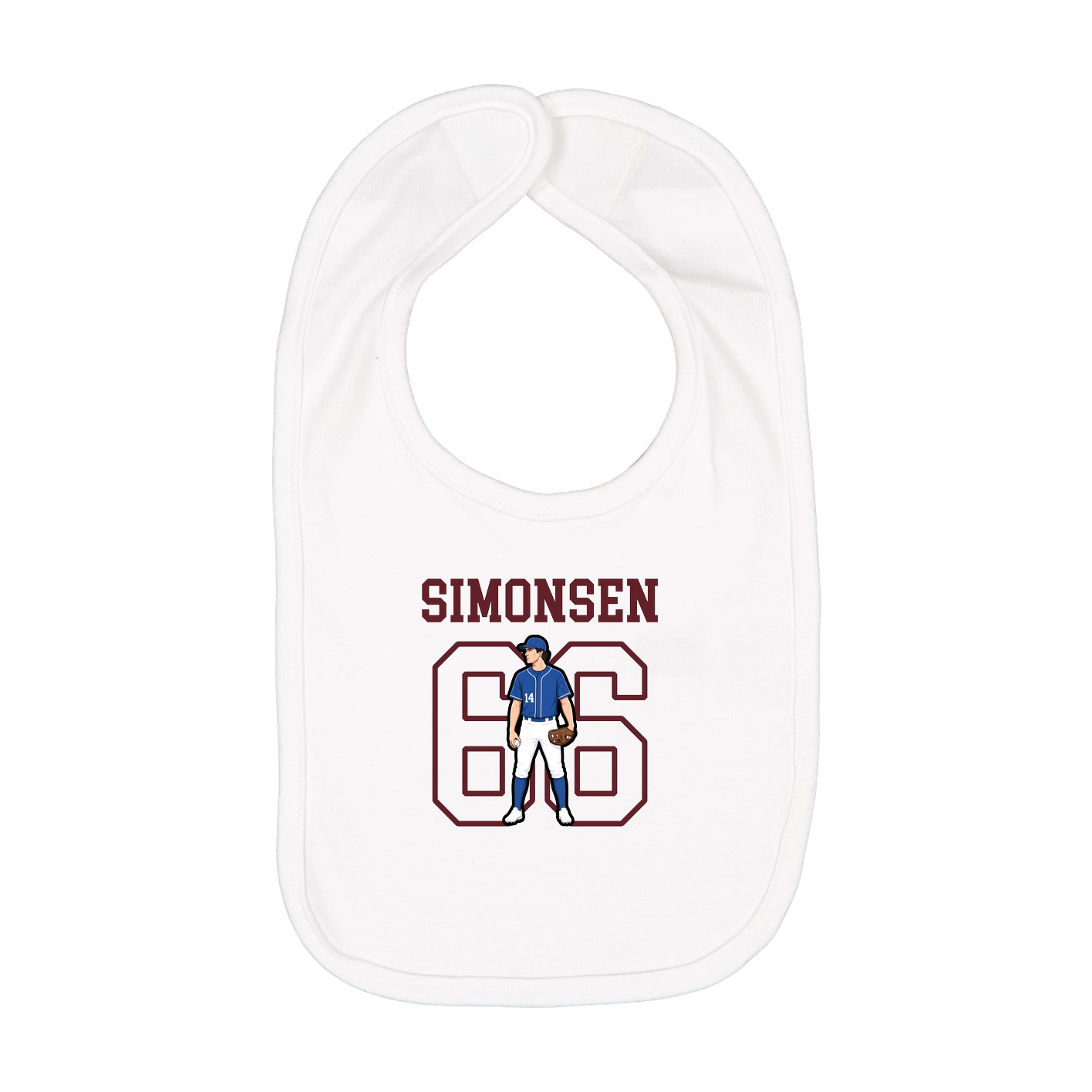 Infant Bib — Shirsey in White