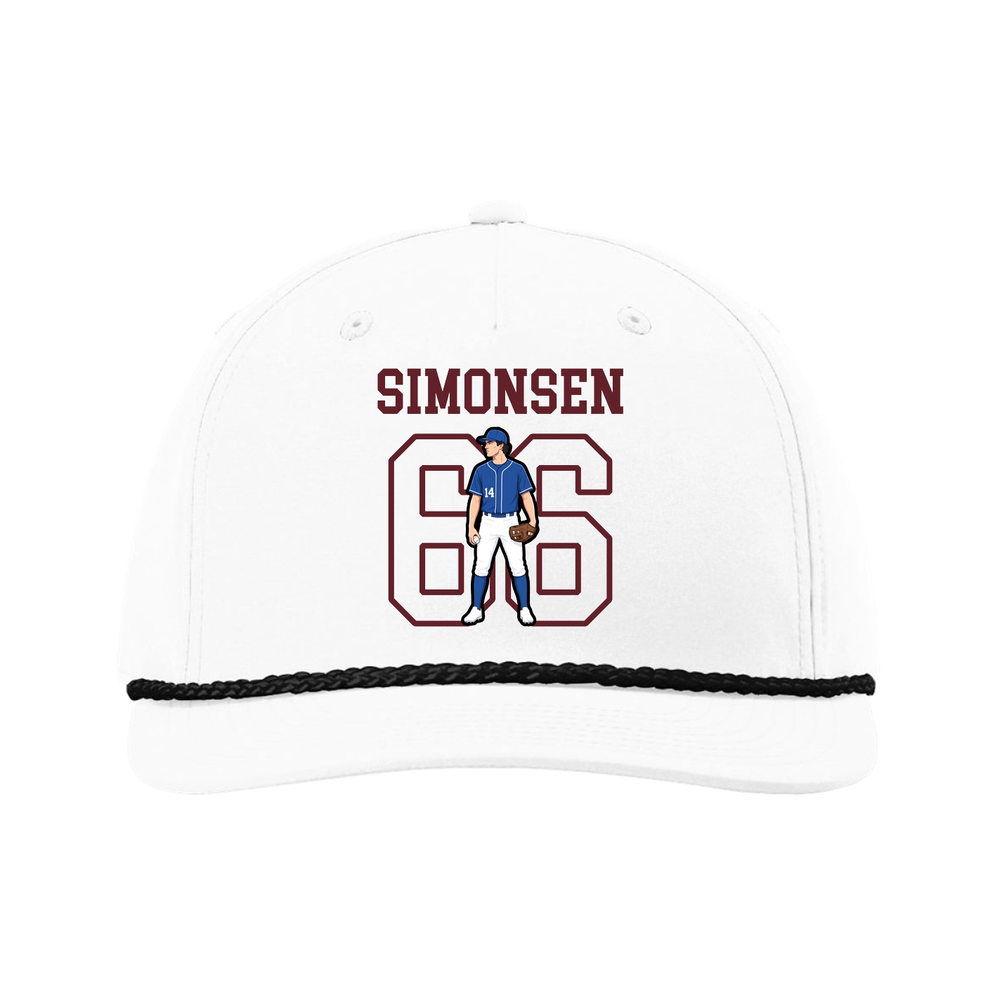 Five-Panel Classic Rope Cap — Shirsey in White
