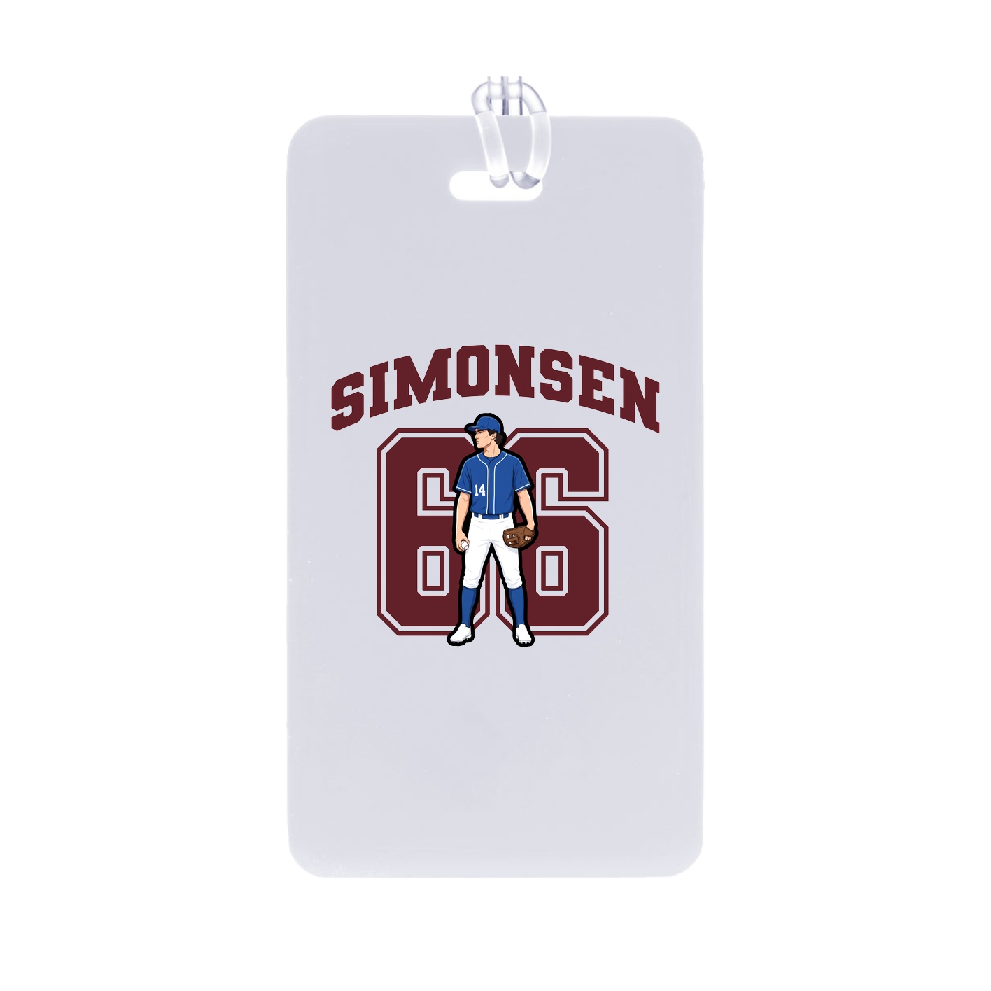 Bag Tag — Number in Classic