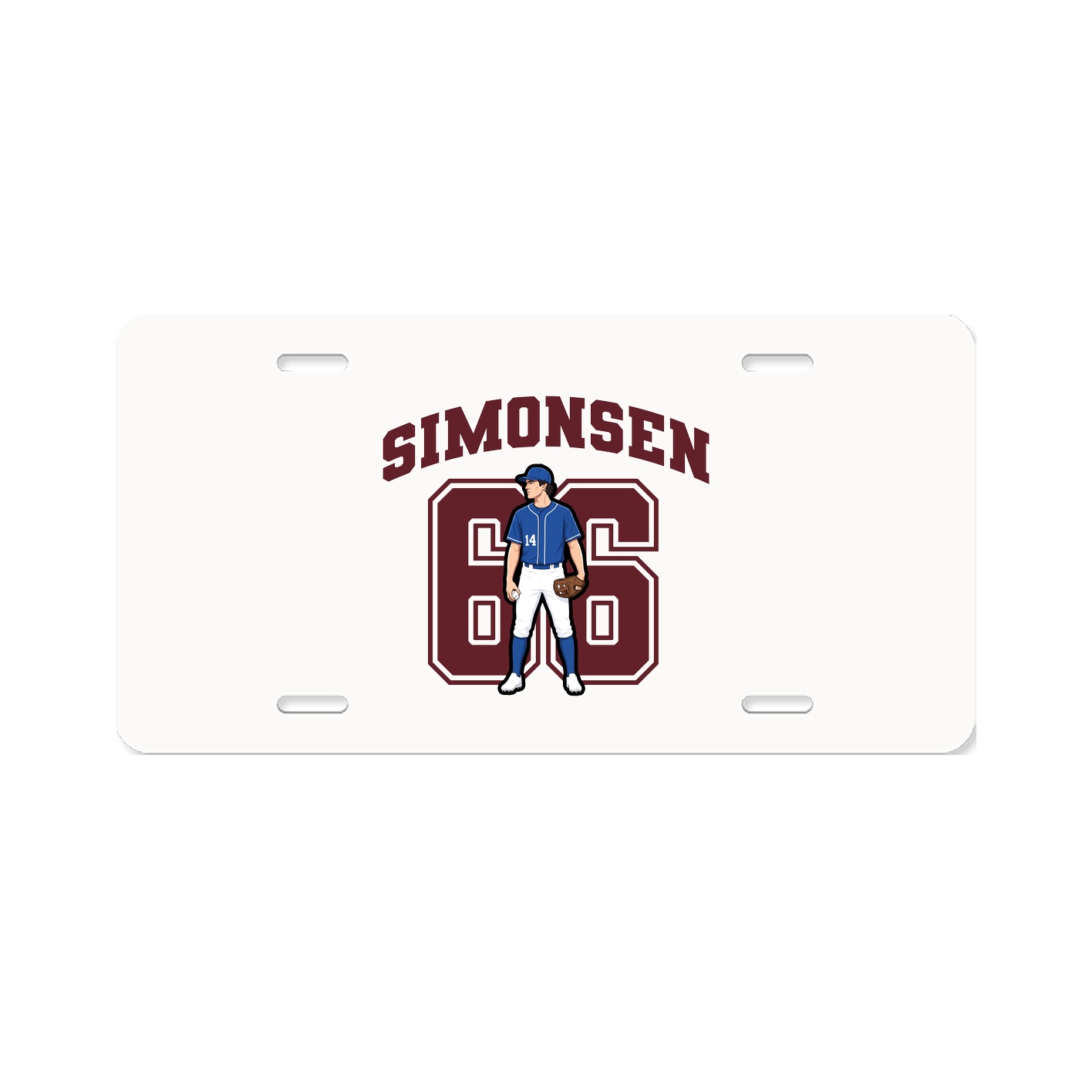 License Plate — Number in Classic