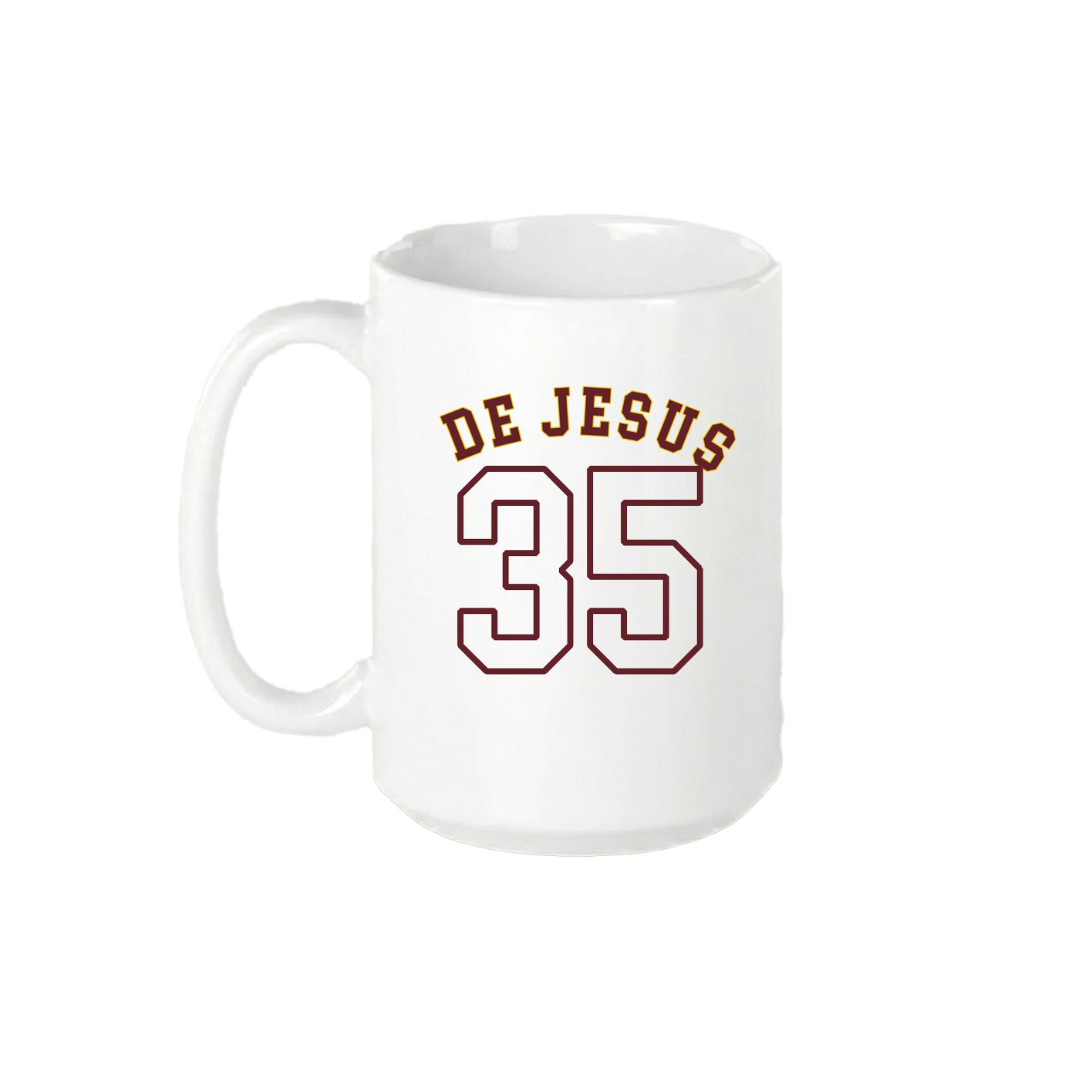 15oz Coffee Mug — Shirsey Arch in White